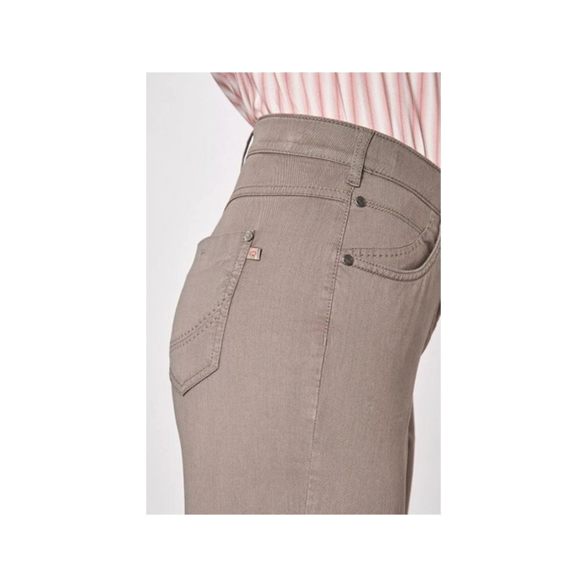 TONI Stoffhose Taupe Regular (1-tlg) – Bild 4