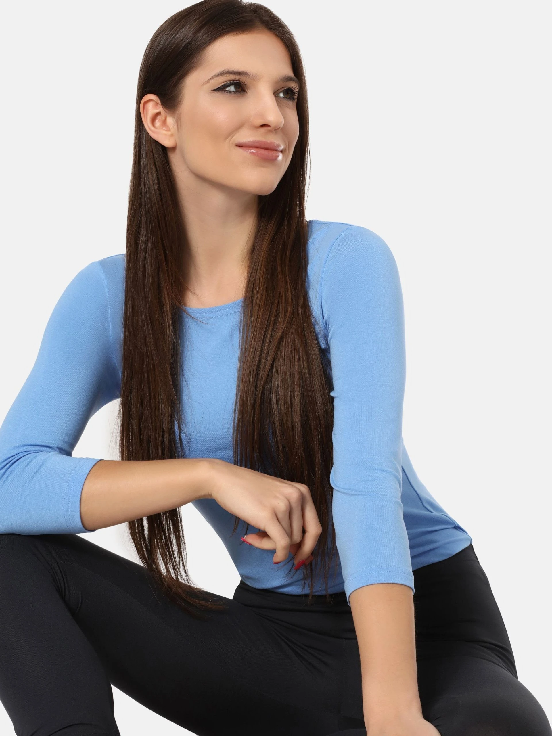 Merry Style Leggings »Damen 7/8 Leggings Mit Falten MS10-424« (1-tlg) Elastischer Bund – Bild 7