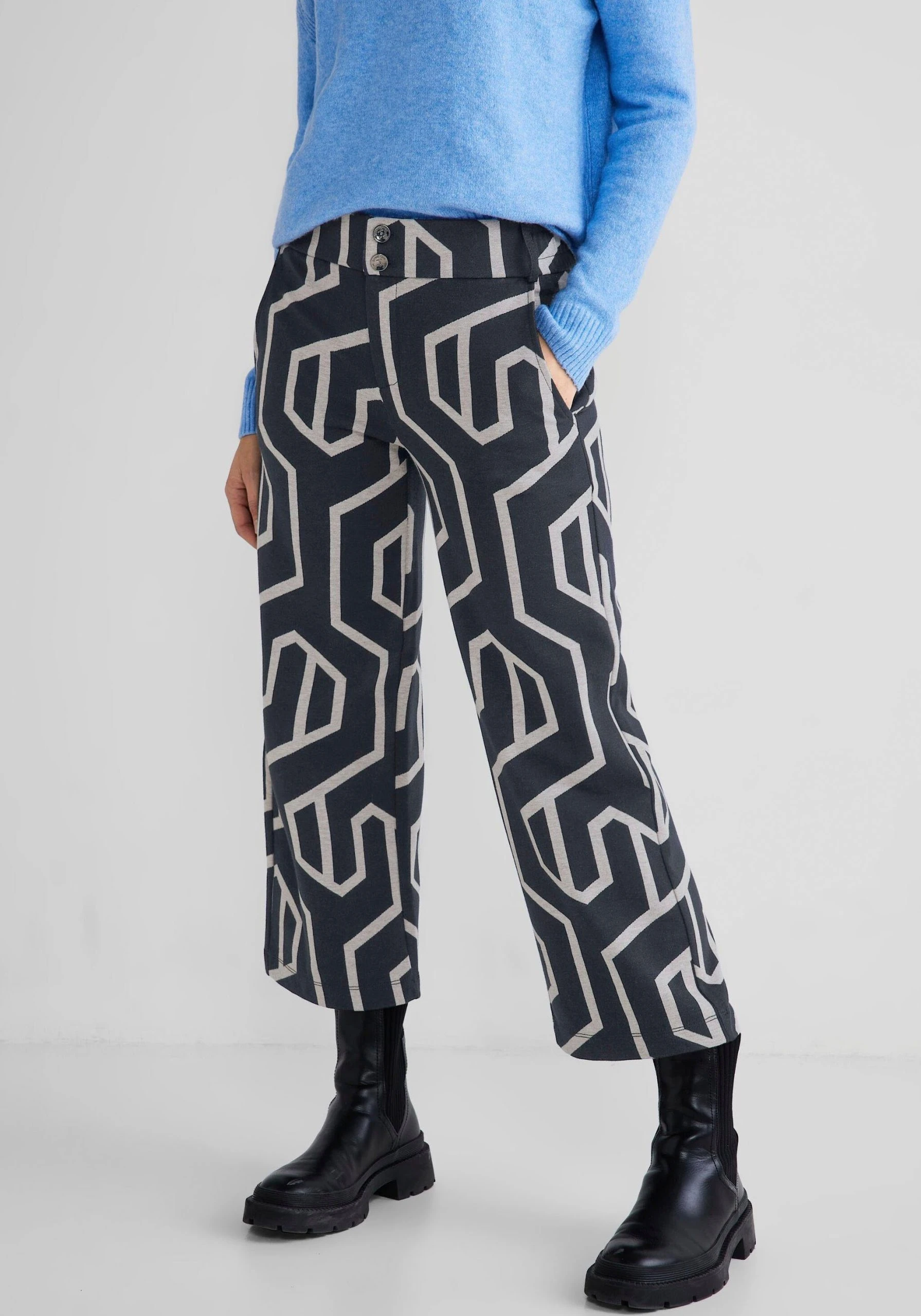 STREET ONE Stoffhose »Style Emee« Im Allover Print