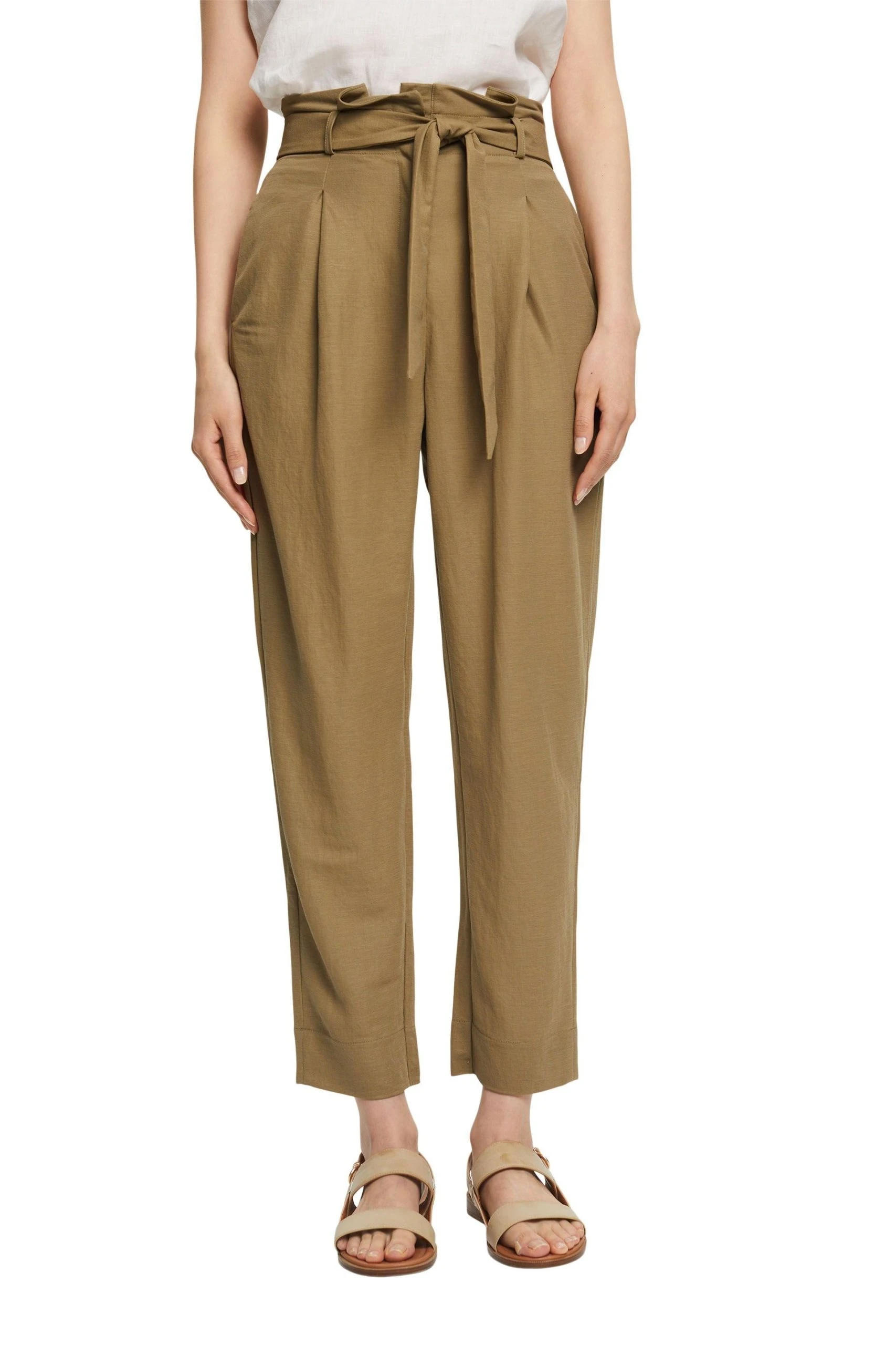 Esprit Stoffhose Hose Mit Bindegürtel – Bild 2