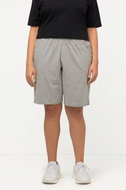 Ulla Popken Bermudas Jerseyshorts Taschen Elastikbund