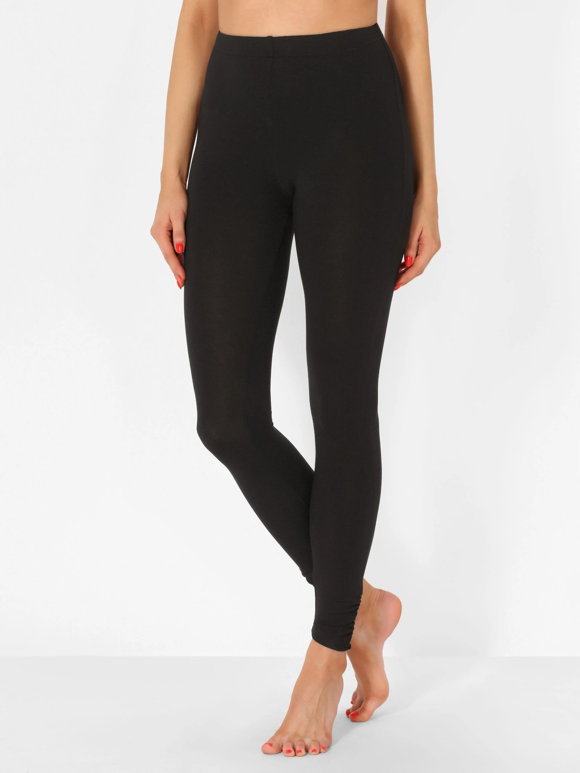 Merry Style Leggings Damen Lange Leggings Aus Viskose MS10-345 (1-tlg) Elastischer Bund – Bild 3