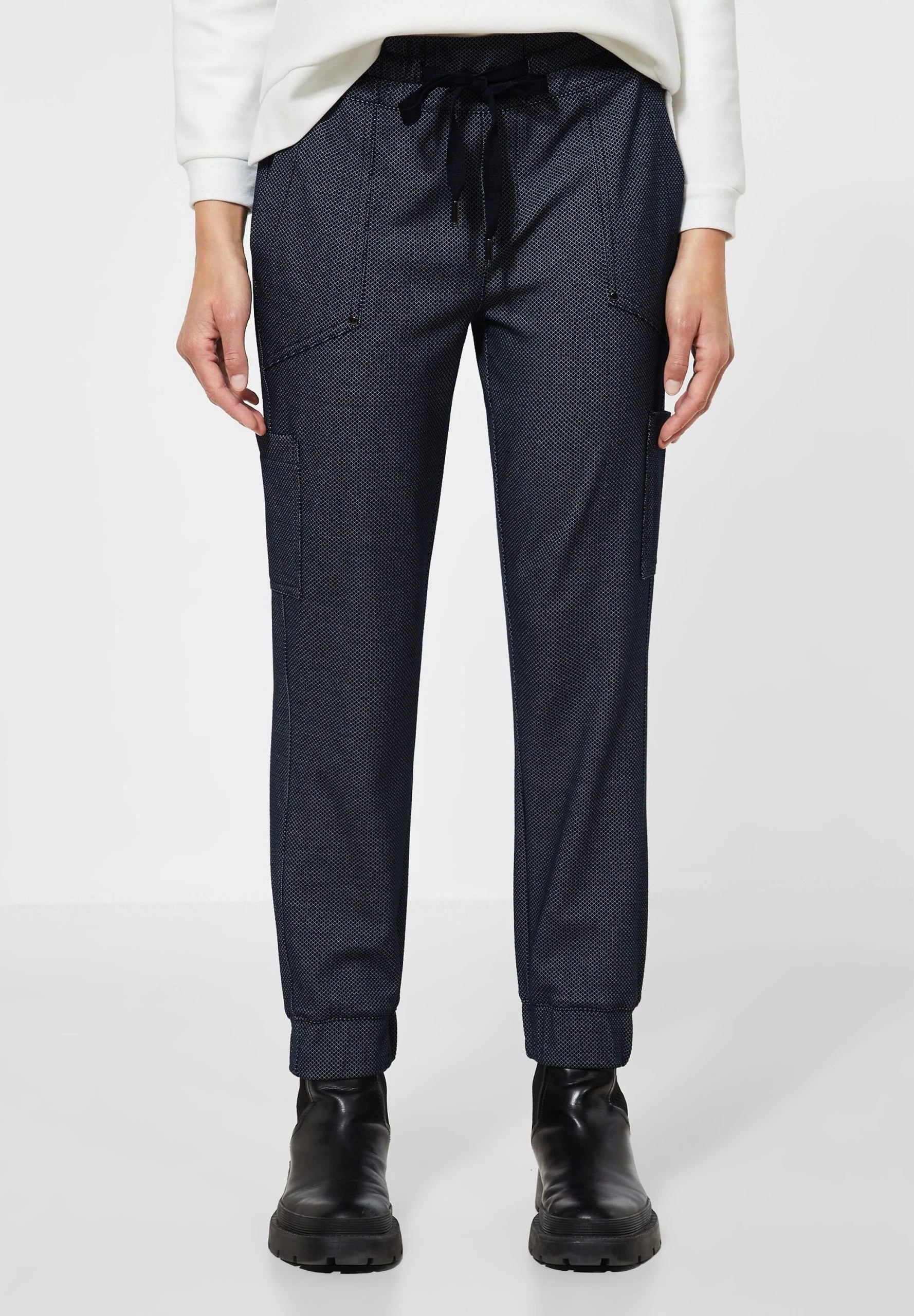 STREET ONE Stoffhose Elastikbund Mit Tunnelzug