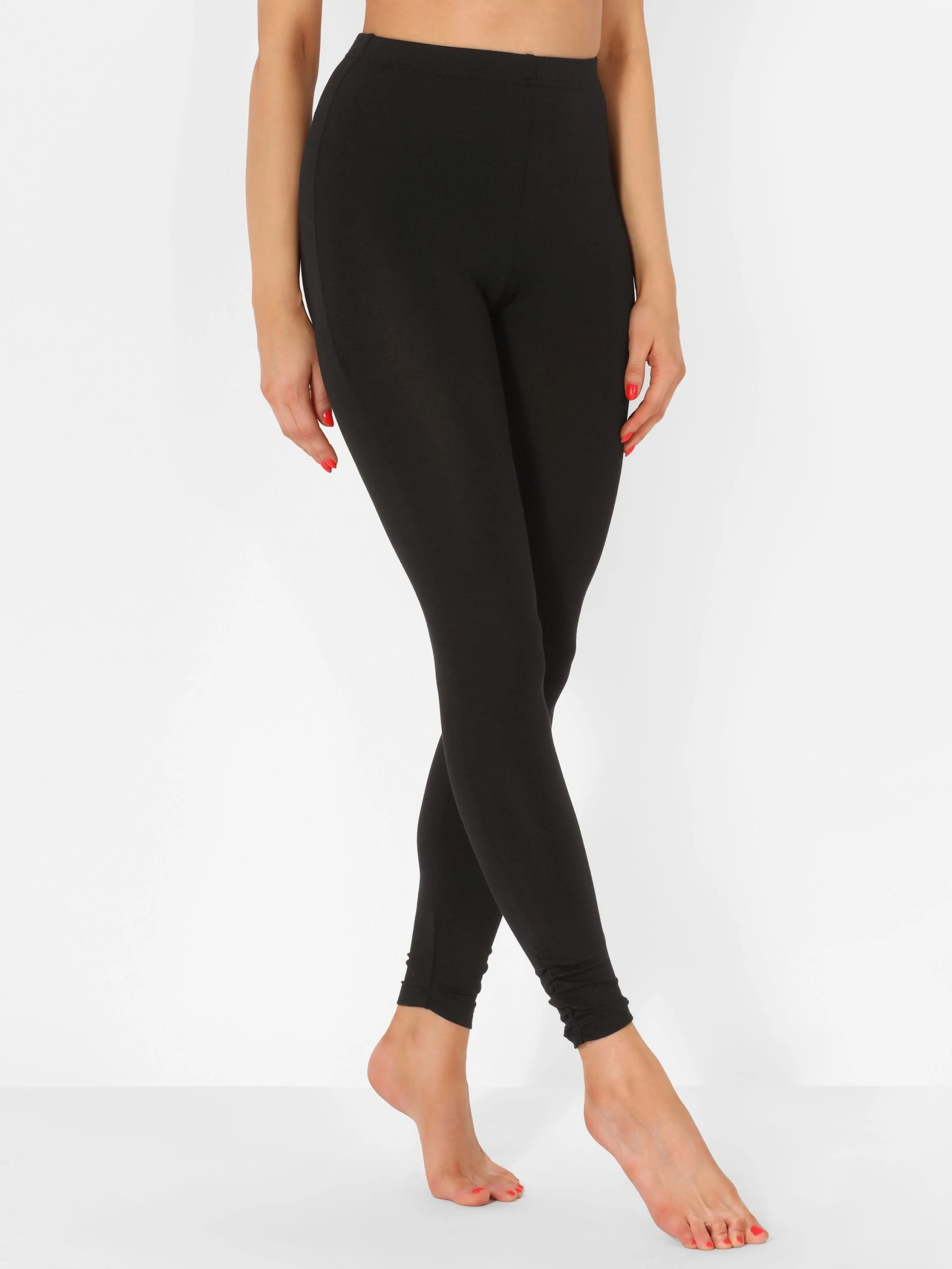 Merry Style Leggings Damen Lange Leggings Aus Viskose MS10-345 (1-tlg) Elastischer Bund – Bild 4