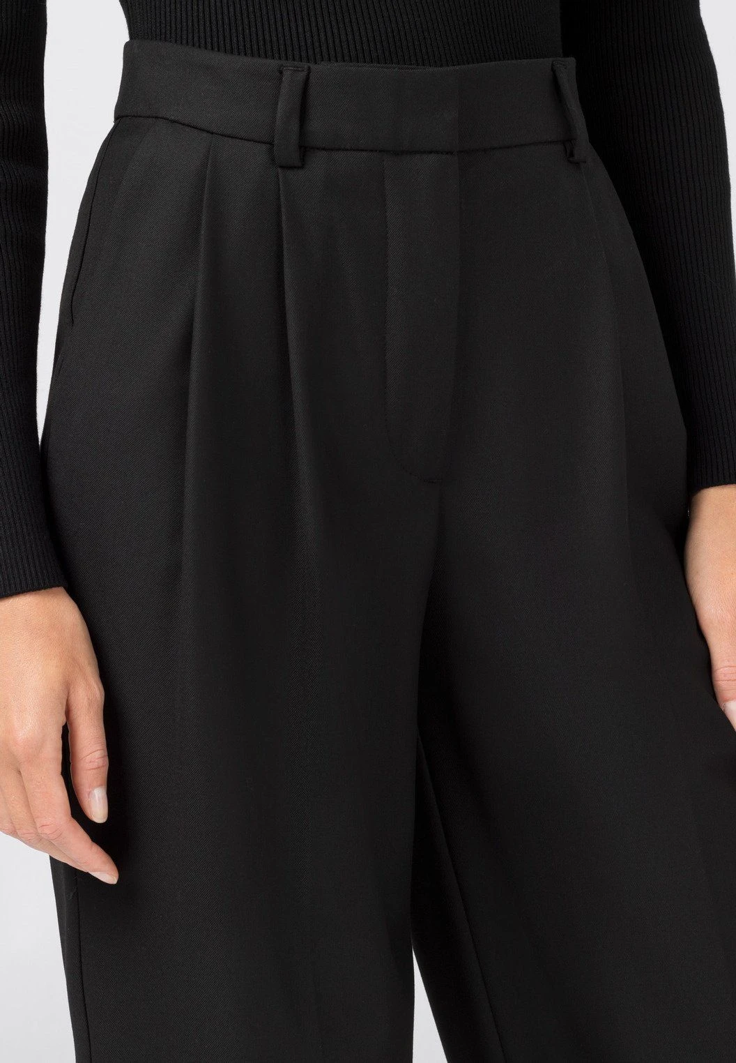 HALLHUBER Bügelfaltenhose »Wide Leg Pants Aus Recyceltem Polyester-wolle-viskose-mix« – Bild 2