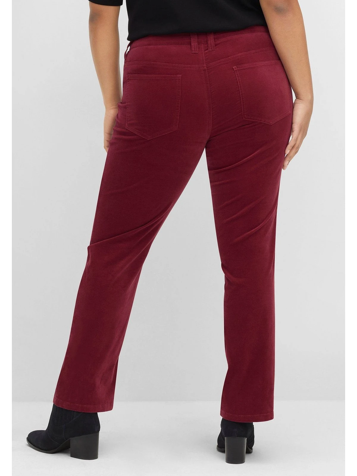 Sheego By Joe Browns Stretch-Hose »Samthose« Aus Weichem Baumwollsamt – Bild 2