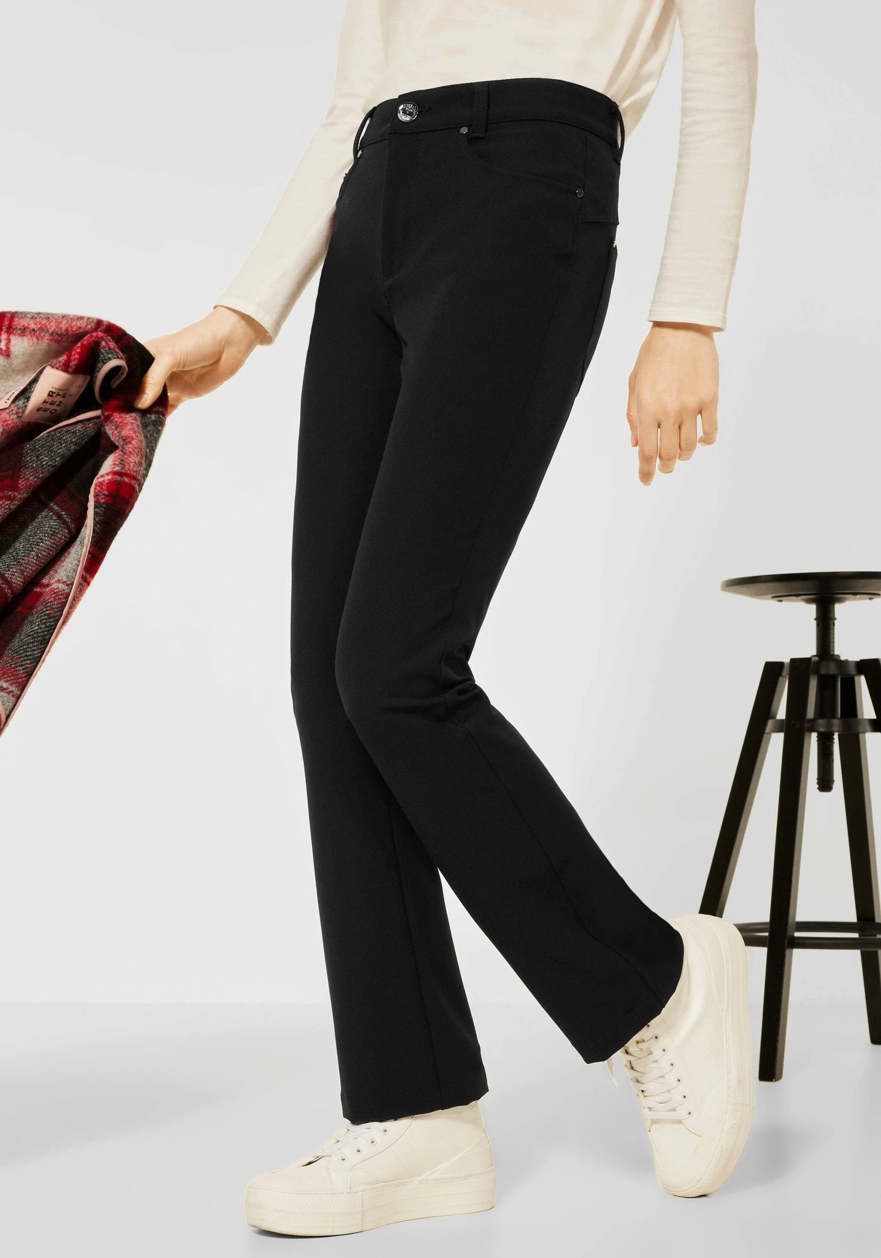 STREET ONE 5-Pocket-Hose »Style York« Mit Ton In Ton Nähten