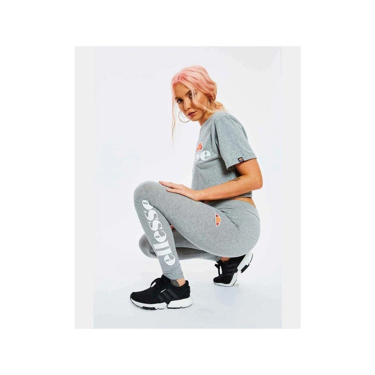 Ellesse Leggings Grau Regular (1-tlg) – Bild 4