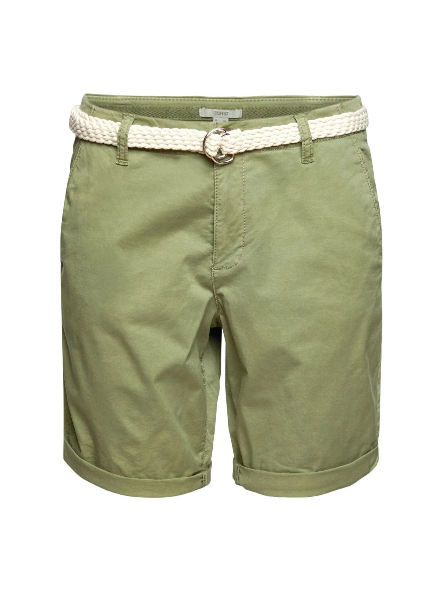 Esprit Shorts Shorts Mit Flechtgürtel (1-tlg)