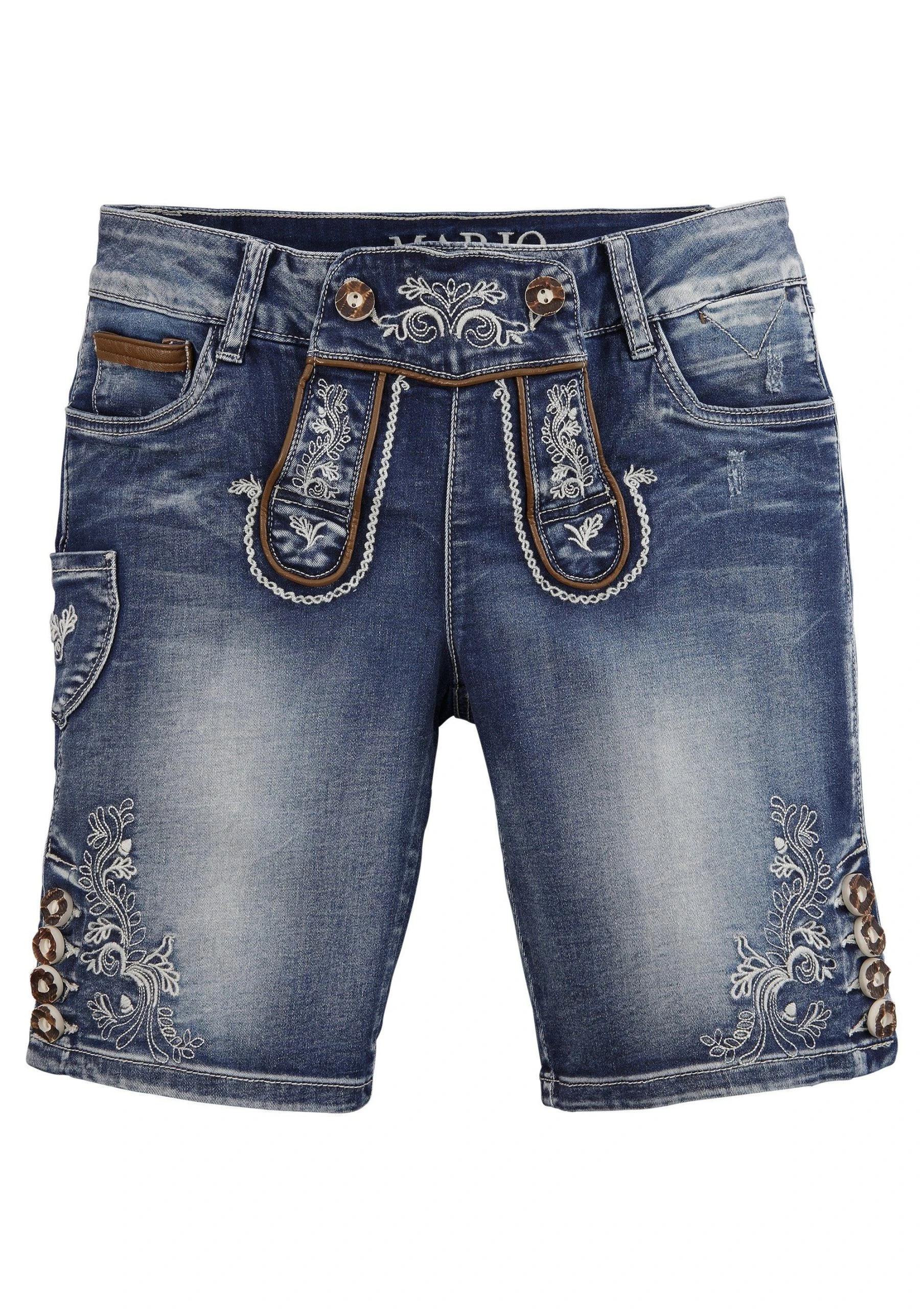 MarJo Trachtenbermudas Damen, Im Lederhosenstil