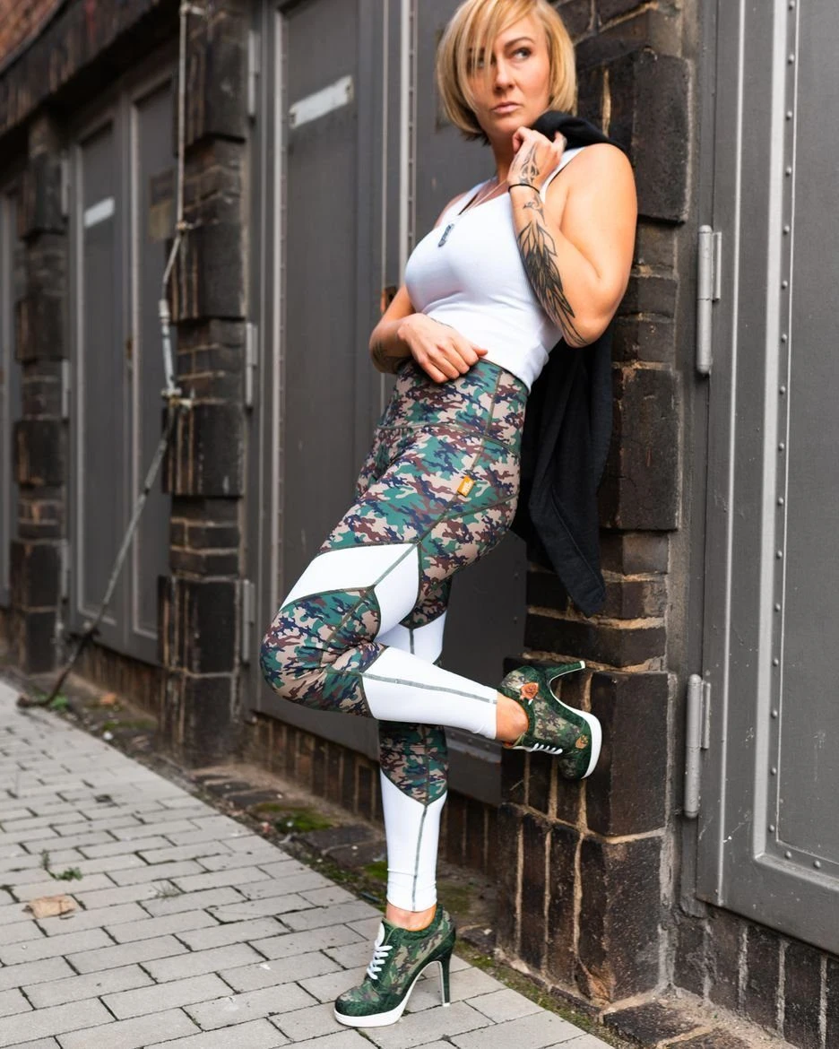 Missy Rockz Leggings Rockz Army Leggings Camouflage / White – Bild 5