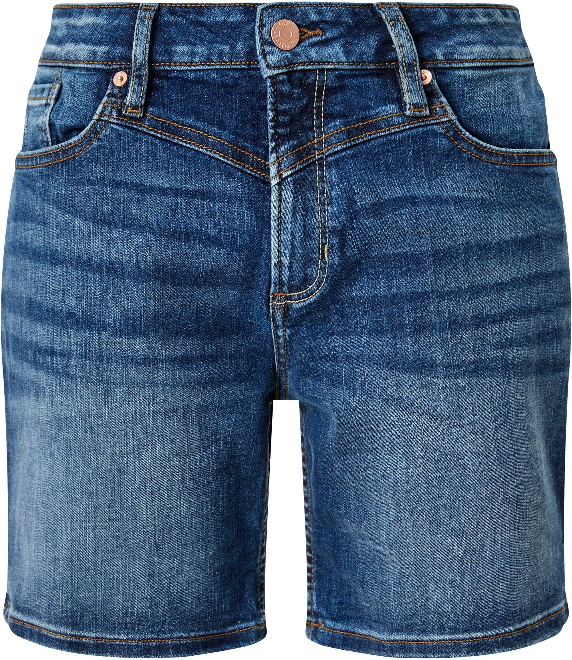 Q/S By S.Oliver Jeansshorts Abby Mit Sattelbund – Bild 4