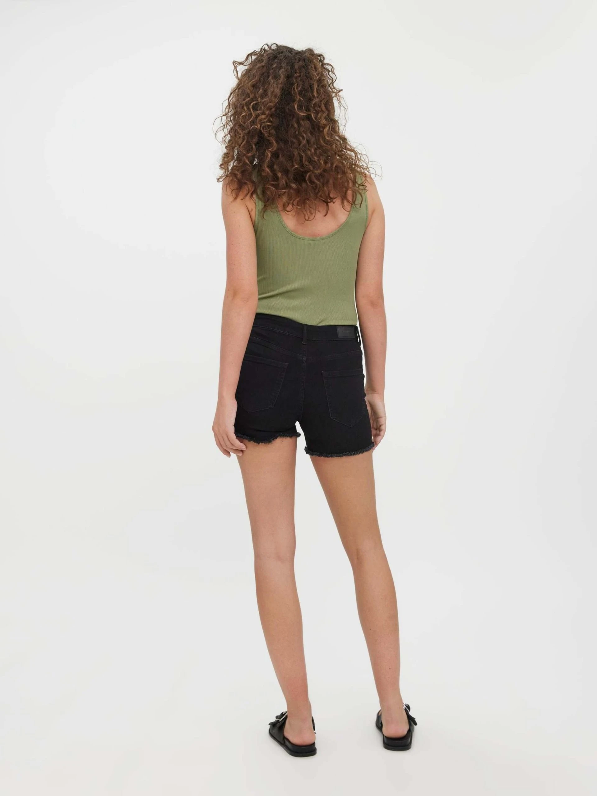 Vero Moda Jeansshorts Peach (1-tlg) – Bild 3