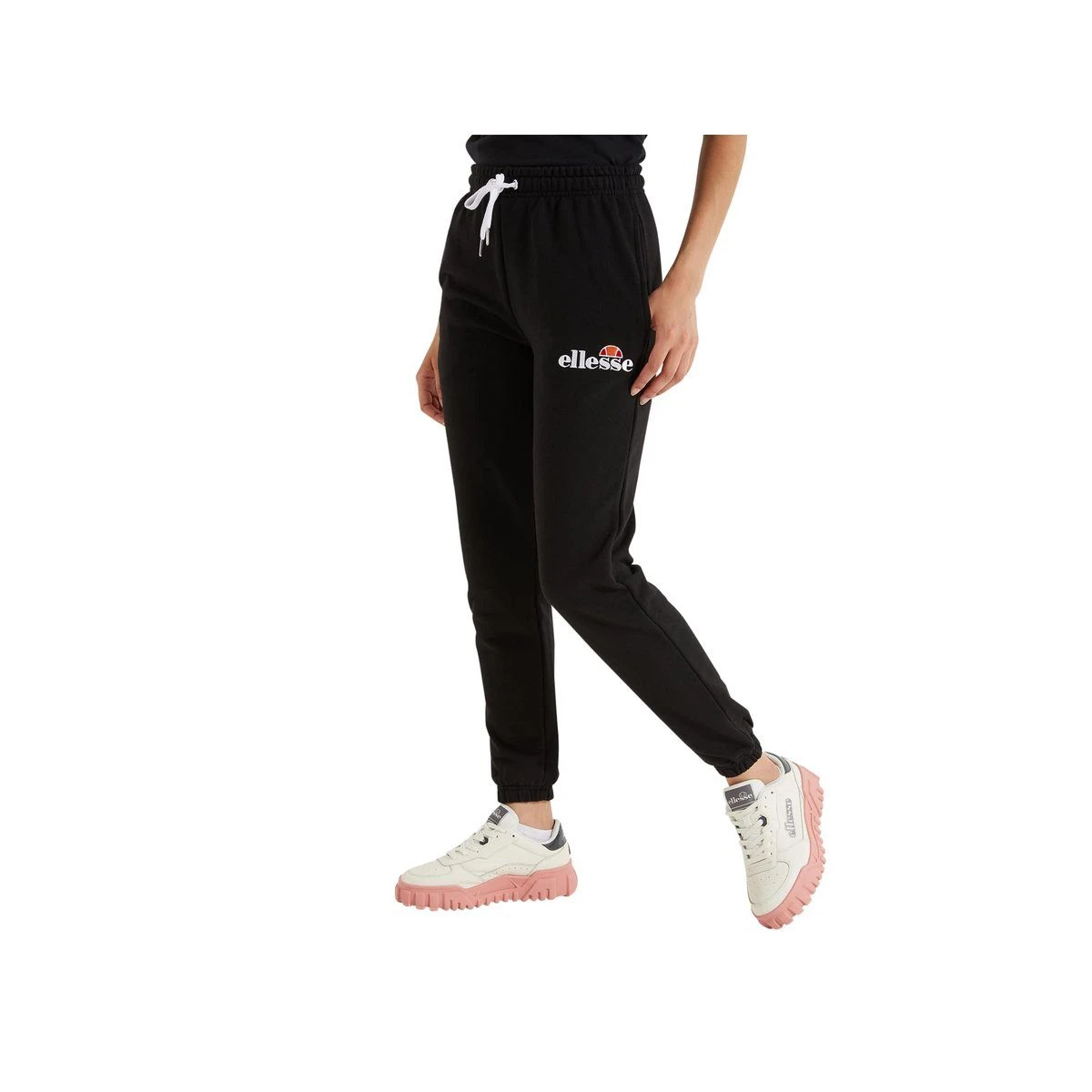 Ellesse Stoffhose Schwarz Regular (1-tlg)