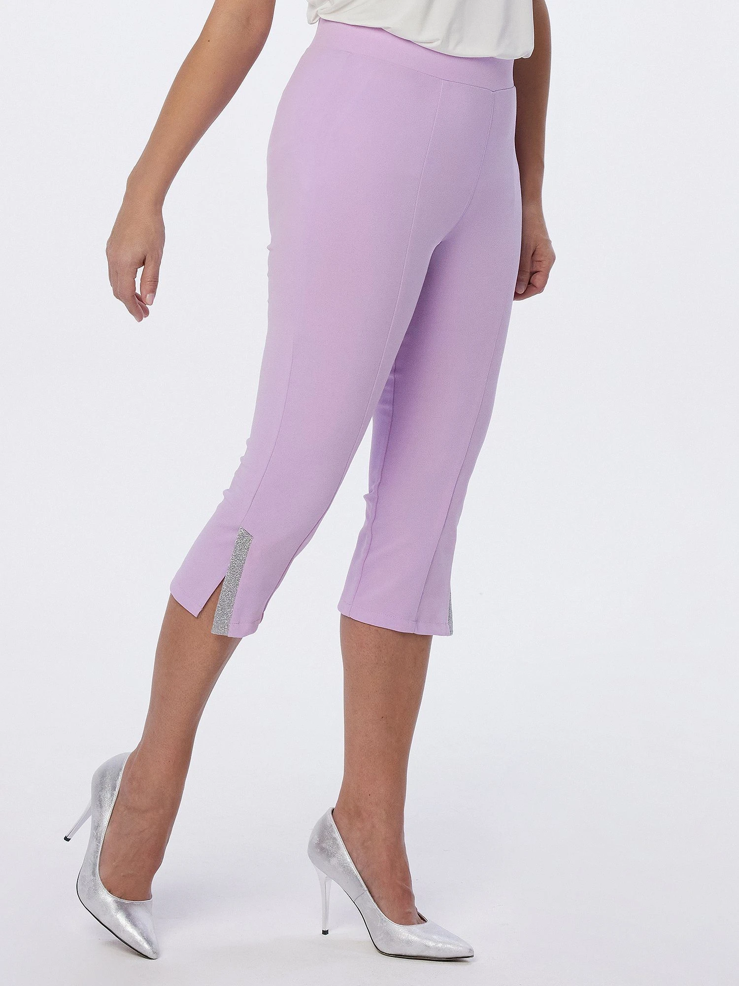 Monaco Blue Caprihose Caprihose Mit Schmuckdetail