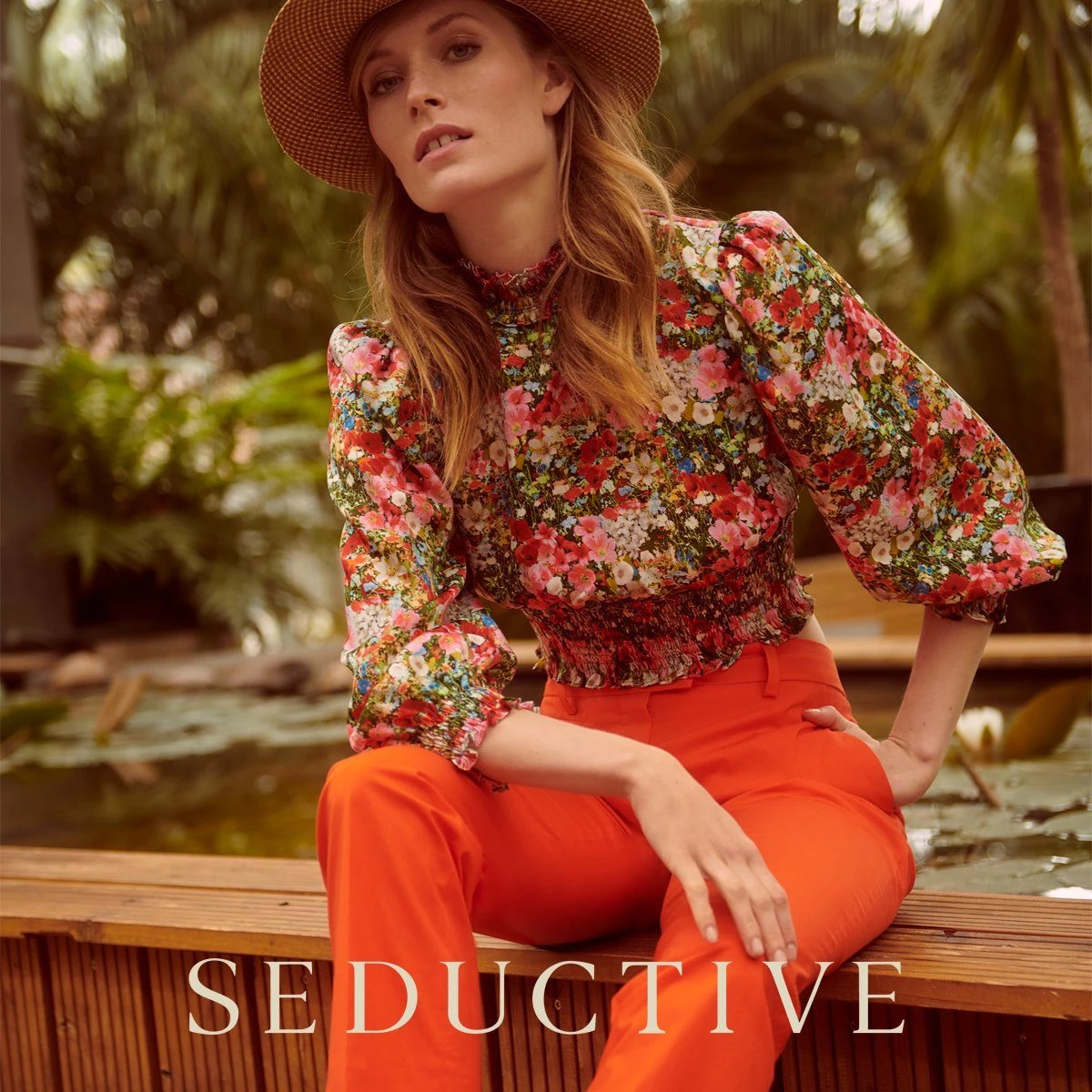 Seductive 7/8-Hose »095495/9022« Damen Hose Sabrina Italian Print – Bild 3