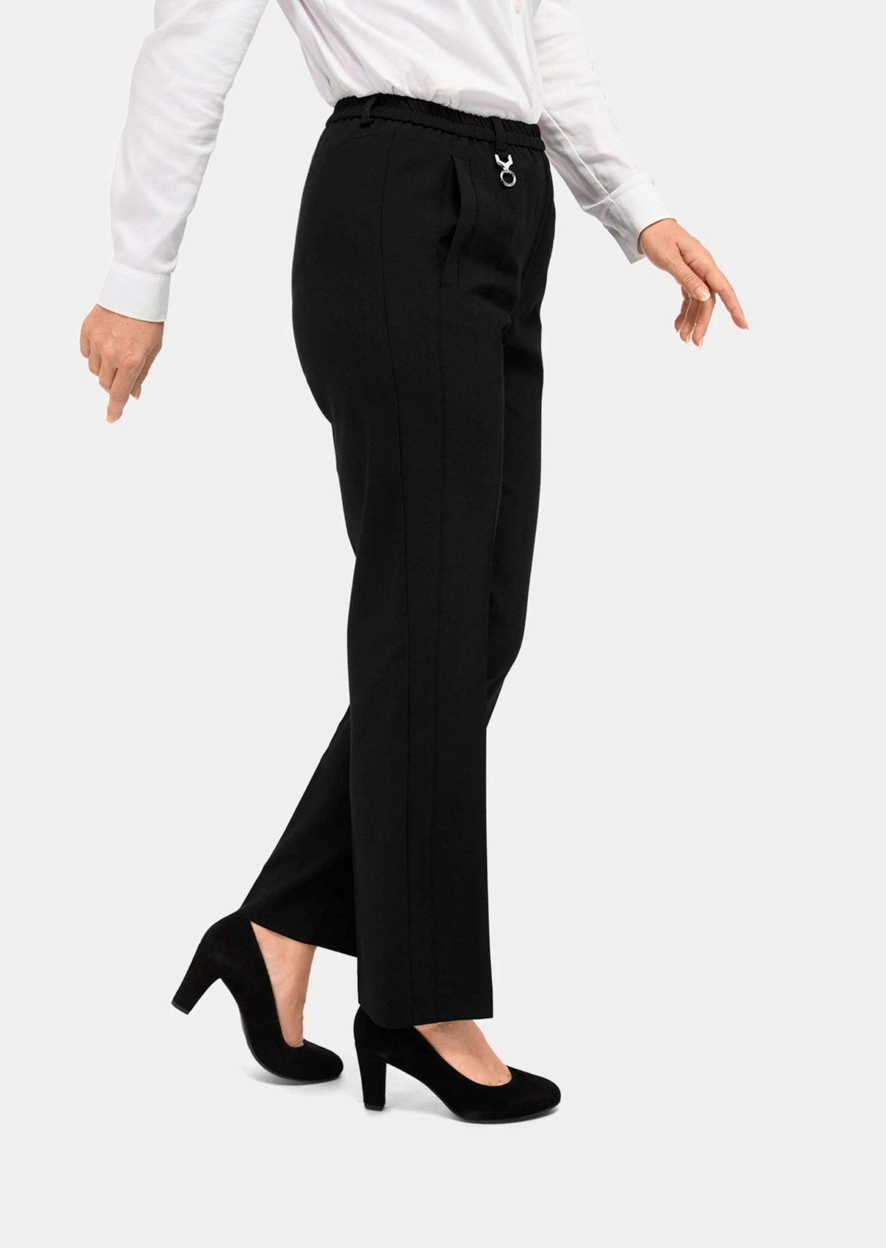 GOLDNER Schlupfhose »Trevira-Schurwollschlupfhose Louisa« Bund Mit Dekorativem Zierteil – Bild 4