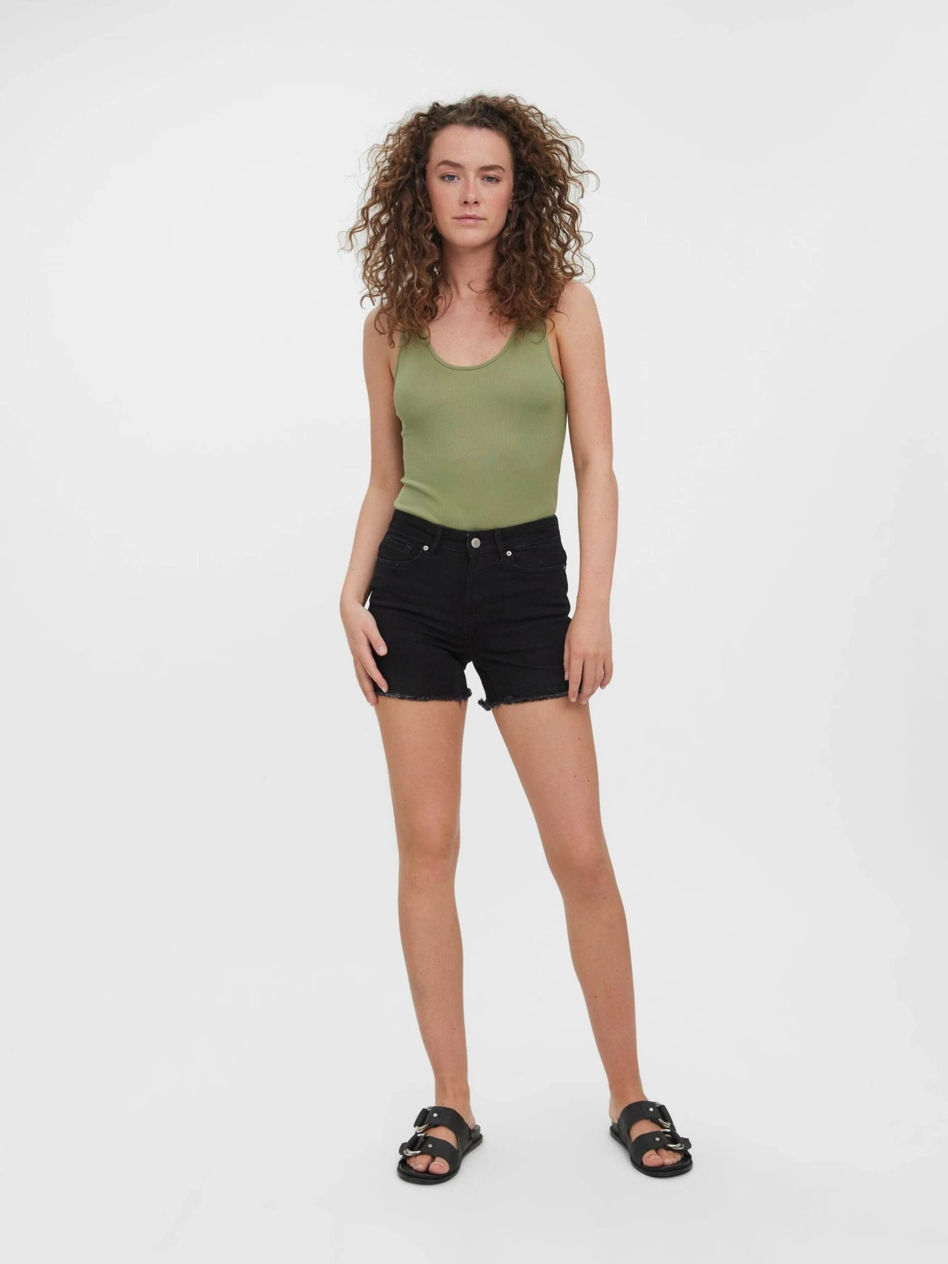 Vero Moda Jeansshorts Peach (1-tlg) – Bild 4