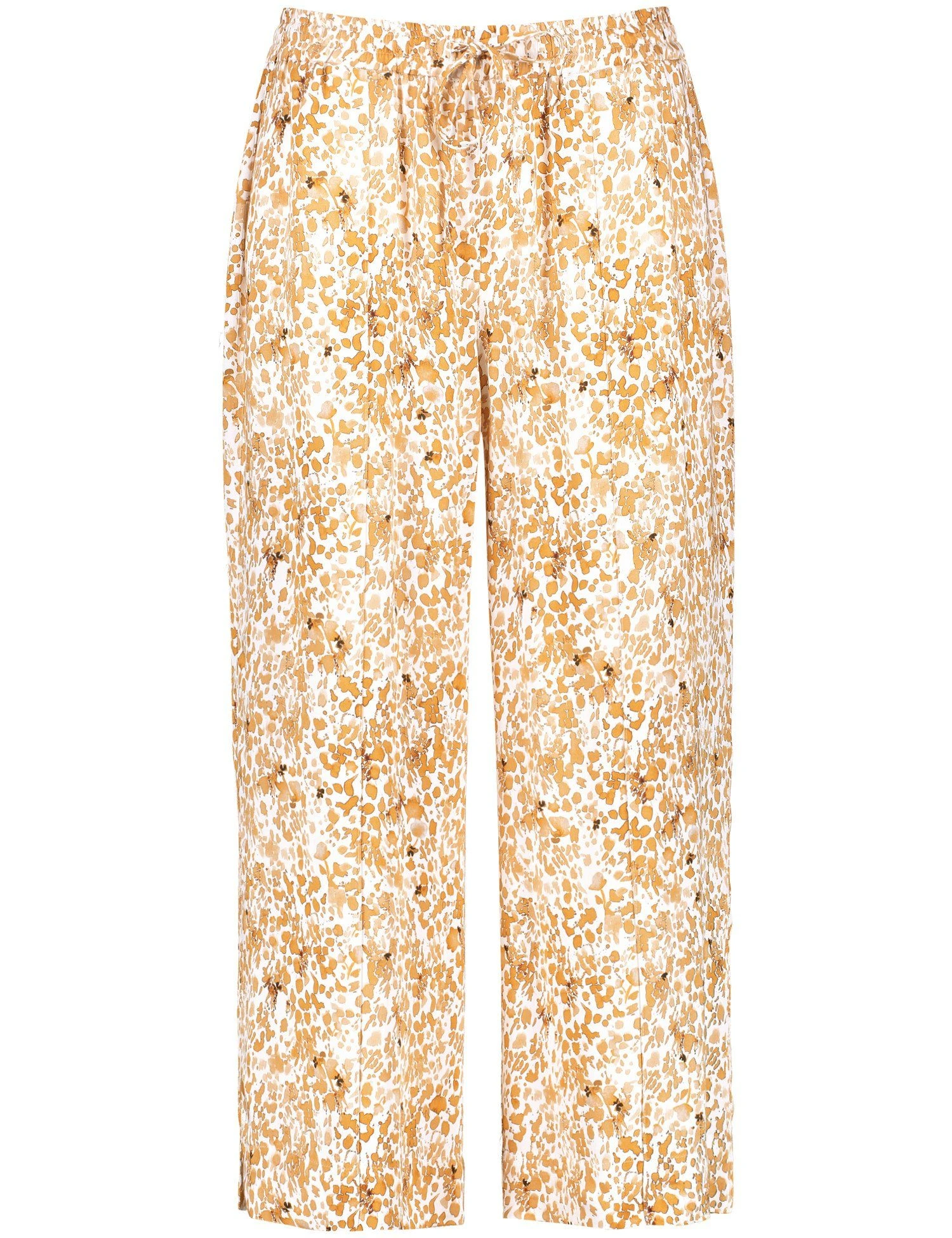 Taifun Stoffhose »Verkürzte Palazzohose Mit Allover-Print Wide Leg High« – Bild 2