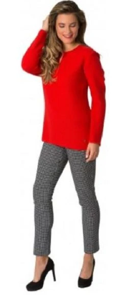 Stehmann Stretch-Hose Loli-742-13050 Angeraute Hose