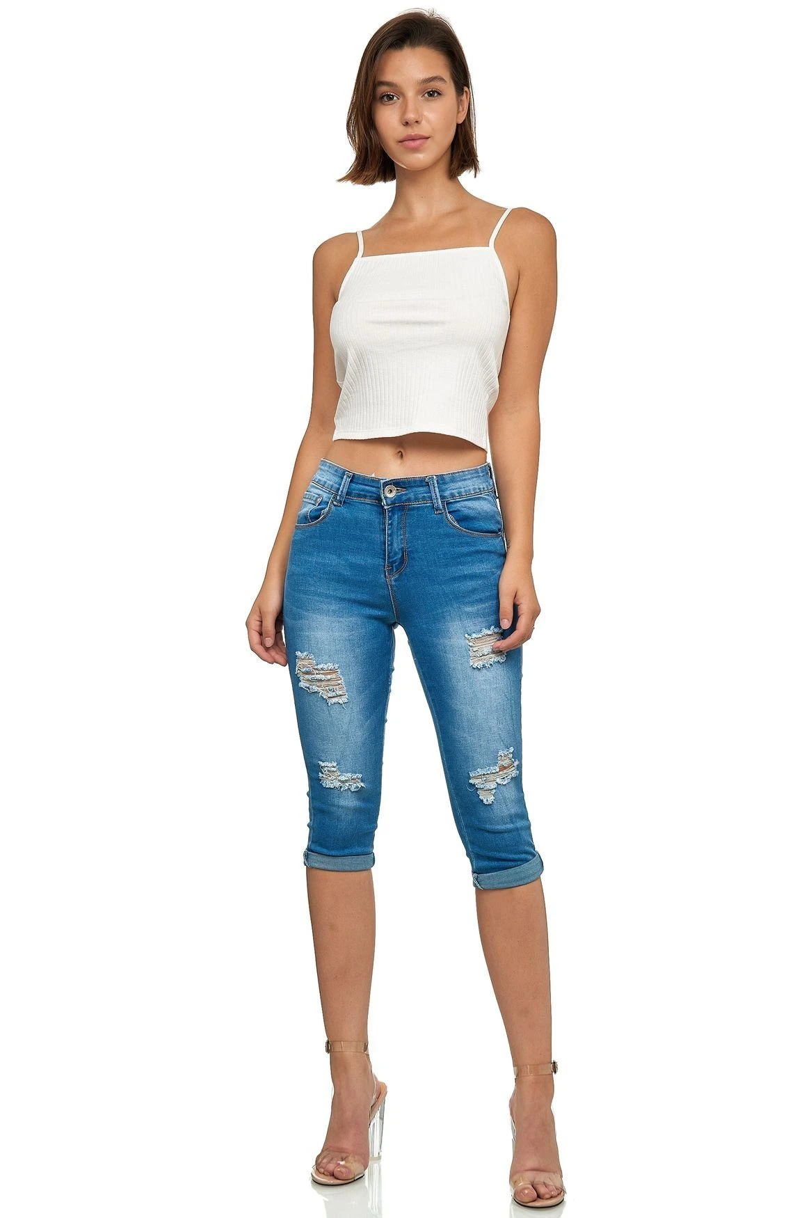 MiSS RJ Jeansshorts (1-tlg) 3316 In Blau – Bild 4