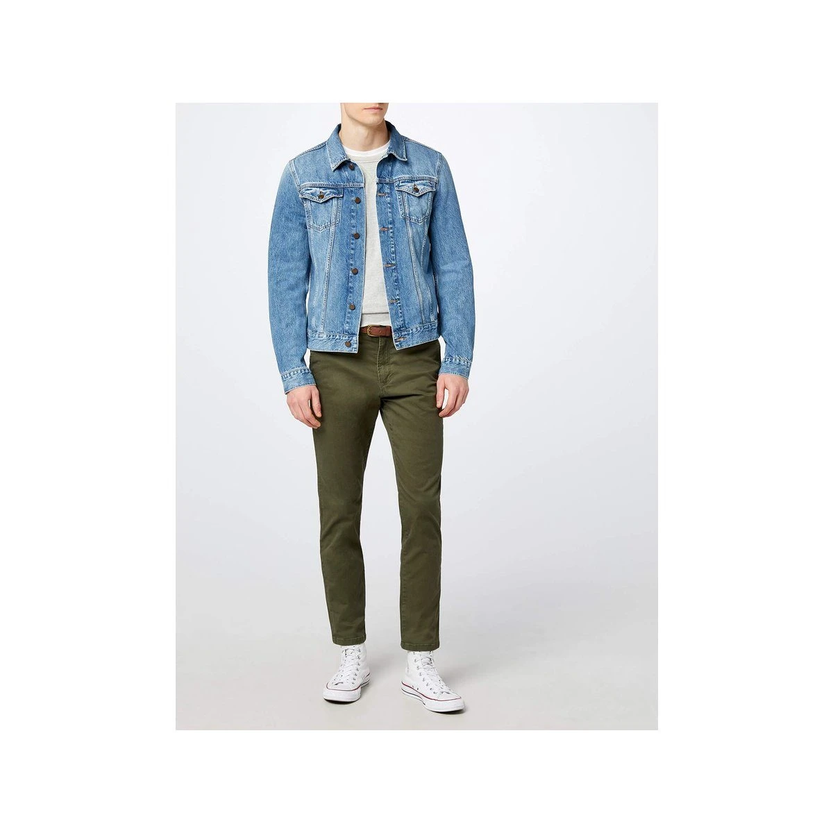 Jack & Jones Stoffhose »olive Regular« (1-tlg) – Bild 2