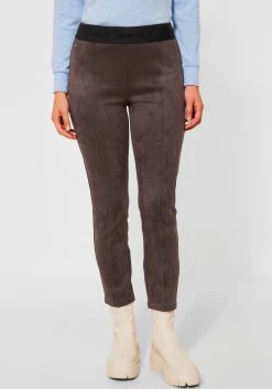 STREET ONE Lederimitathose »Style Hope« Mit Elastikbund