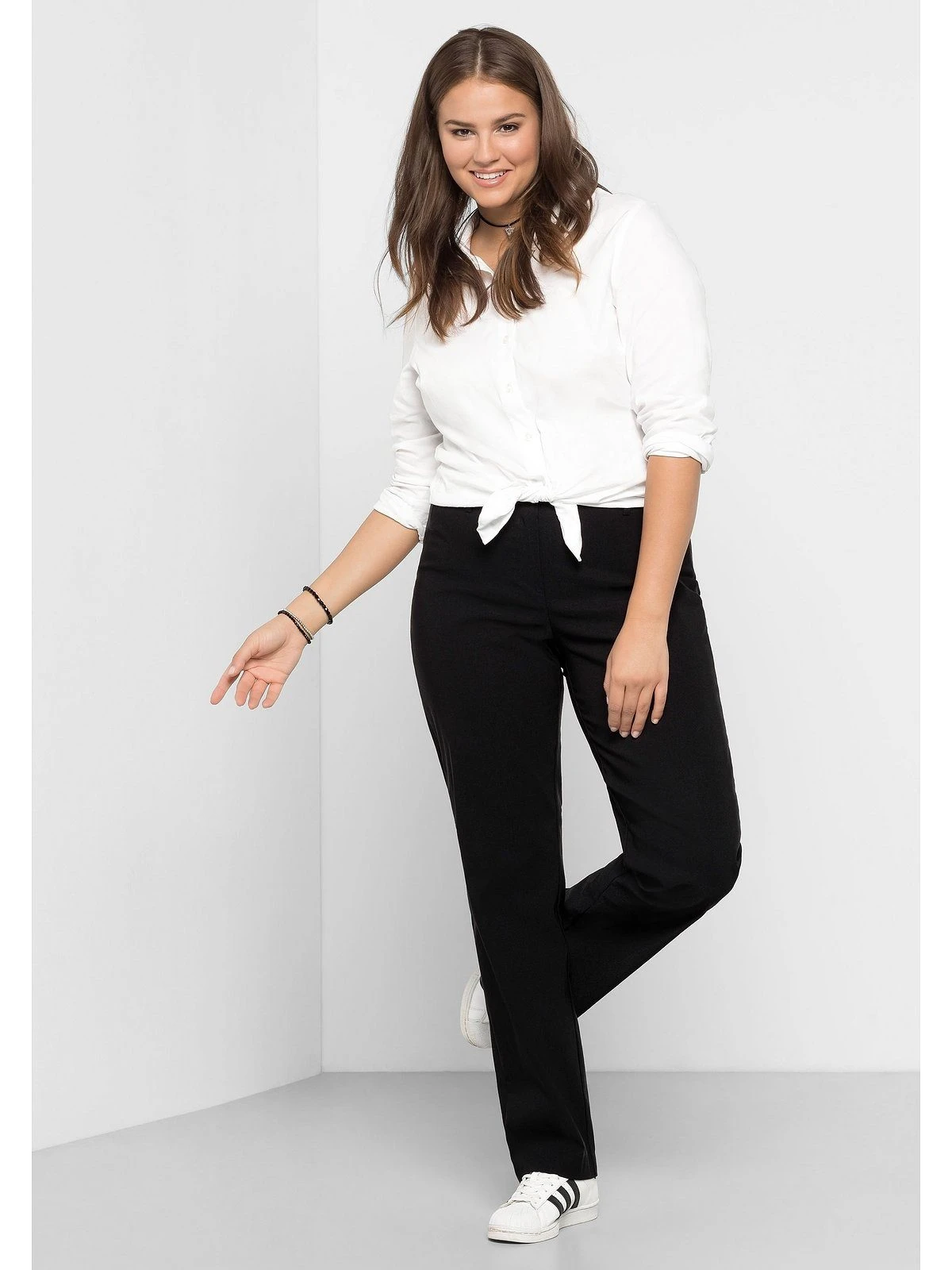 Sheego Stretch-Hose Bengalin-Hose Mit Schmalem Bund – Bild 4