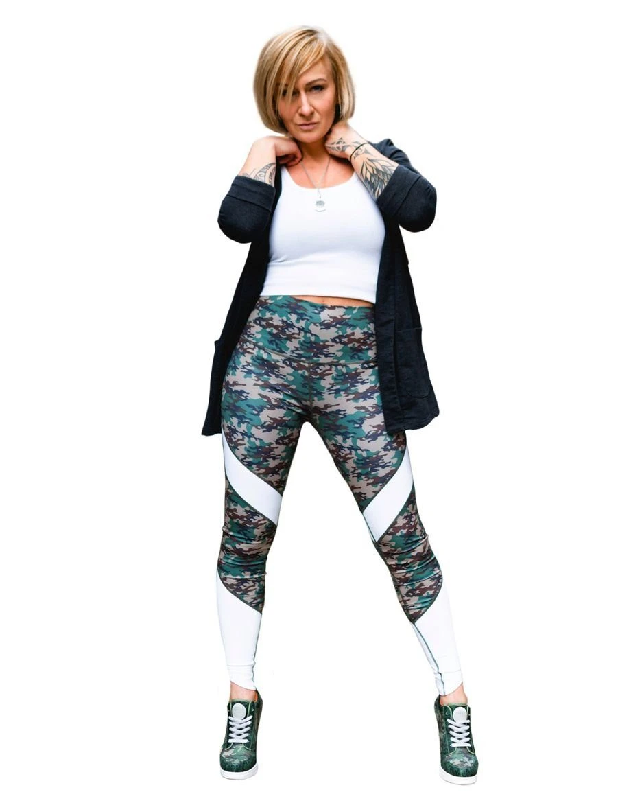 Missy Rockz Leggings Rockz Army Leggings Camouflage / White – Bild 2