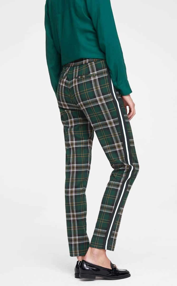 Rick By Rick Cardona Stretch-Hose RICK CARDONA Damen Designer-Stretchhose, Grün-bunt – Bild 4