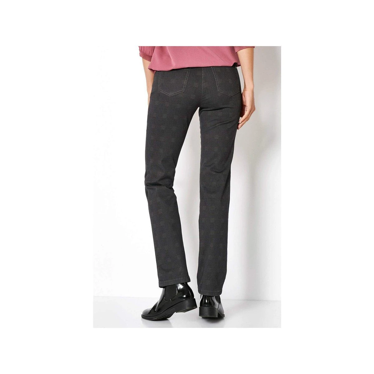 Relaxed By TONI Stoffhose Grau Regular (1-tlg) – Bild 4