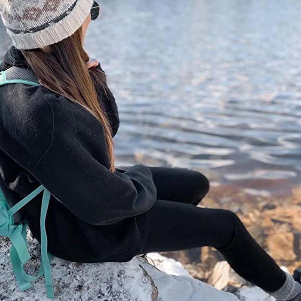 Favson Thermoleggings Leggings Gefüttert Damen Winter Warme Thermo Leggins Thermoleggins – Bild 5