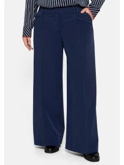 Sheego Bügelfaltenhose Hose Mit Weitem, Modischem Schnitt Und Formbund