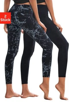 H.I.S Leggings (2er-Pack) In Bedruckt Und Uni