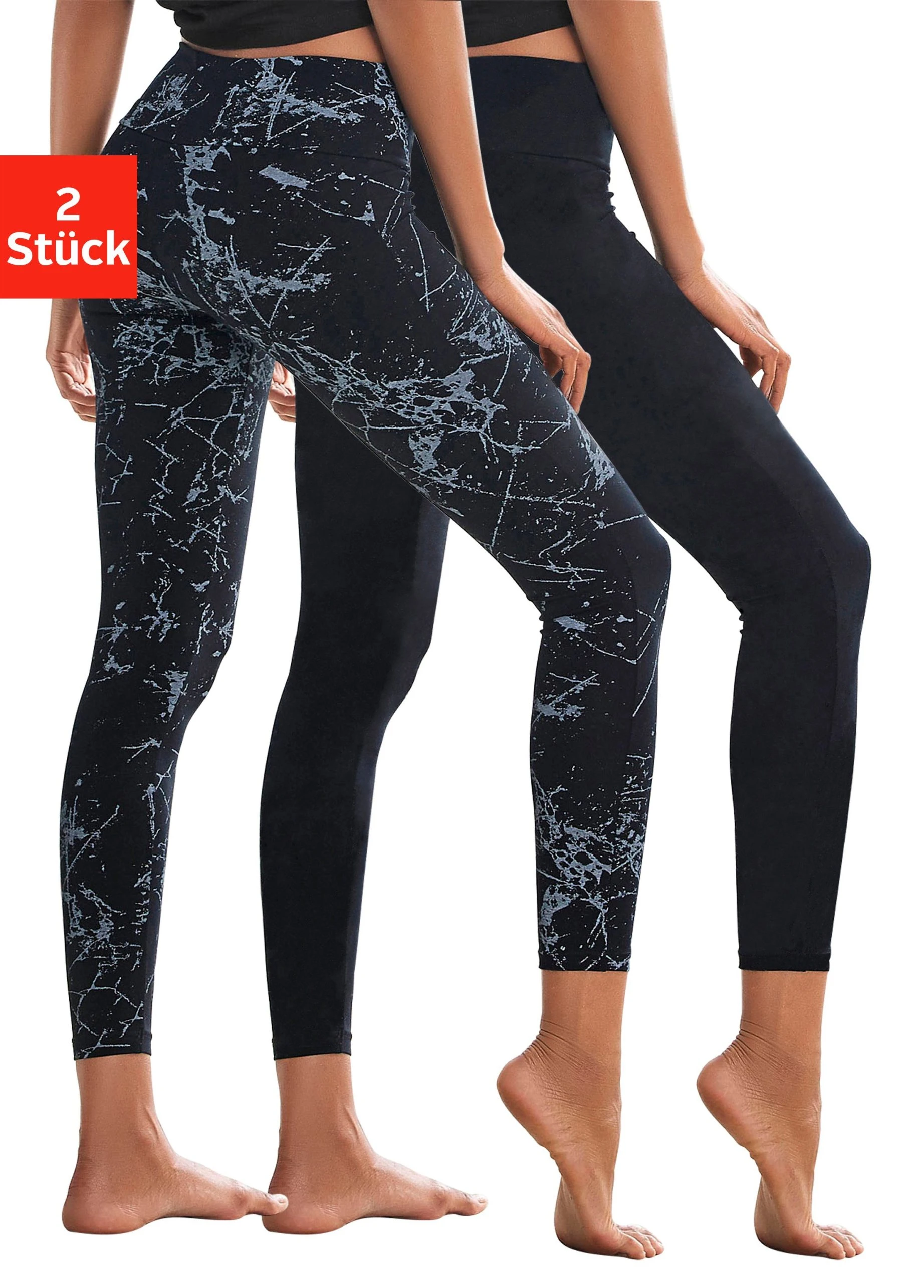 H.I.S Leggings (2er-Pack) In Bedruckt Und Uni