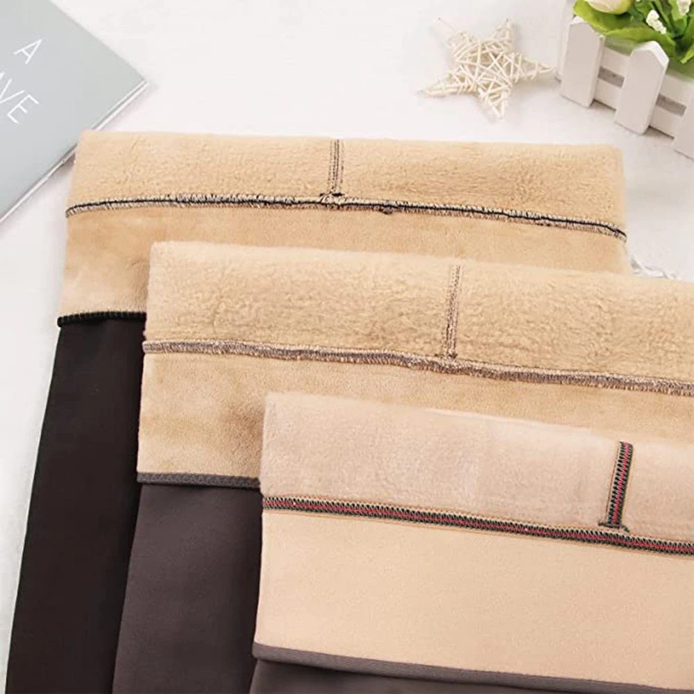 Favson Thermoleggings Damen Strumpfhosen Plüsch Strümpfe Gefälschte Thermoleggings – Bild 2