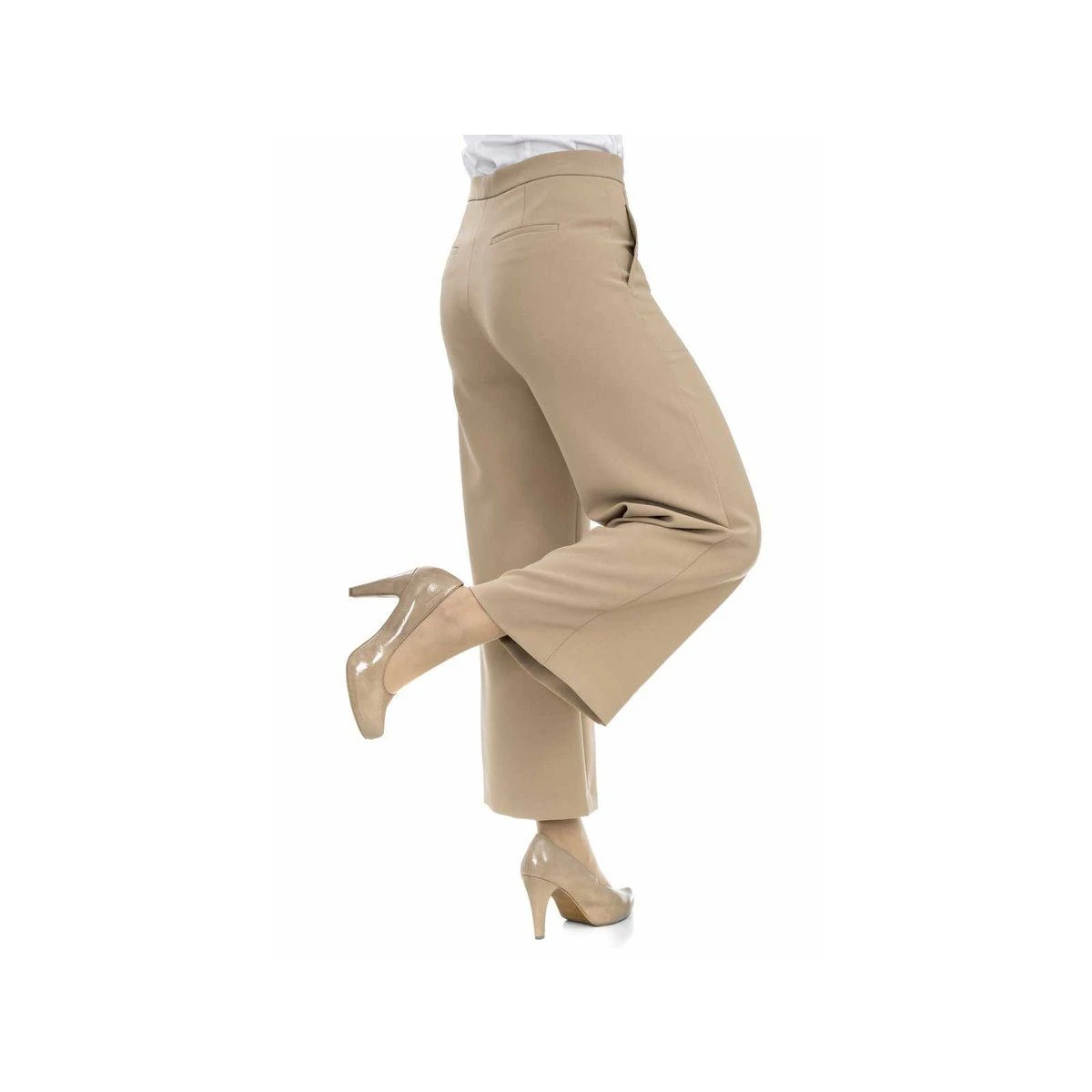 Raffaello Rossi Stoffhose Hell-braun Regular (1-tlg) – Bild 2