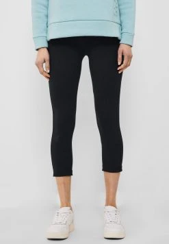 Cecil Leggings Cecil Unifarbende Leggings In Black (1-tlg) Körpernah Geschnitten