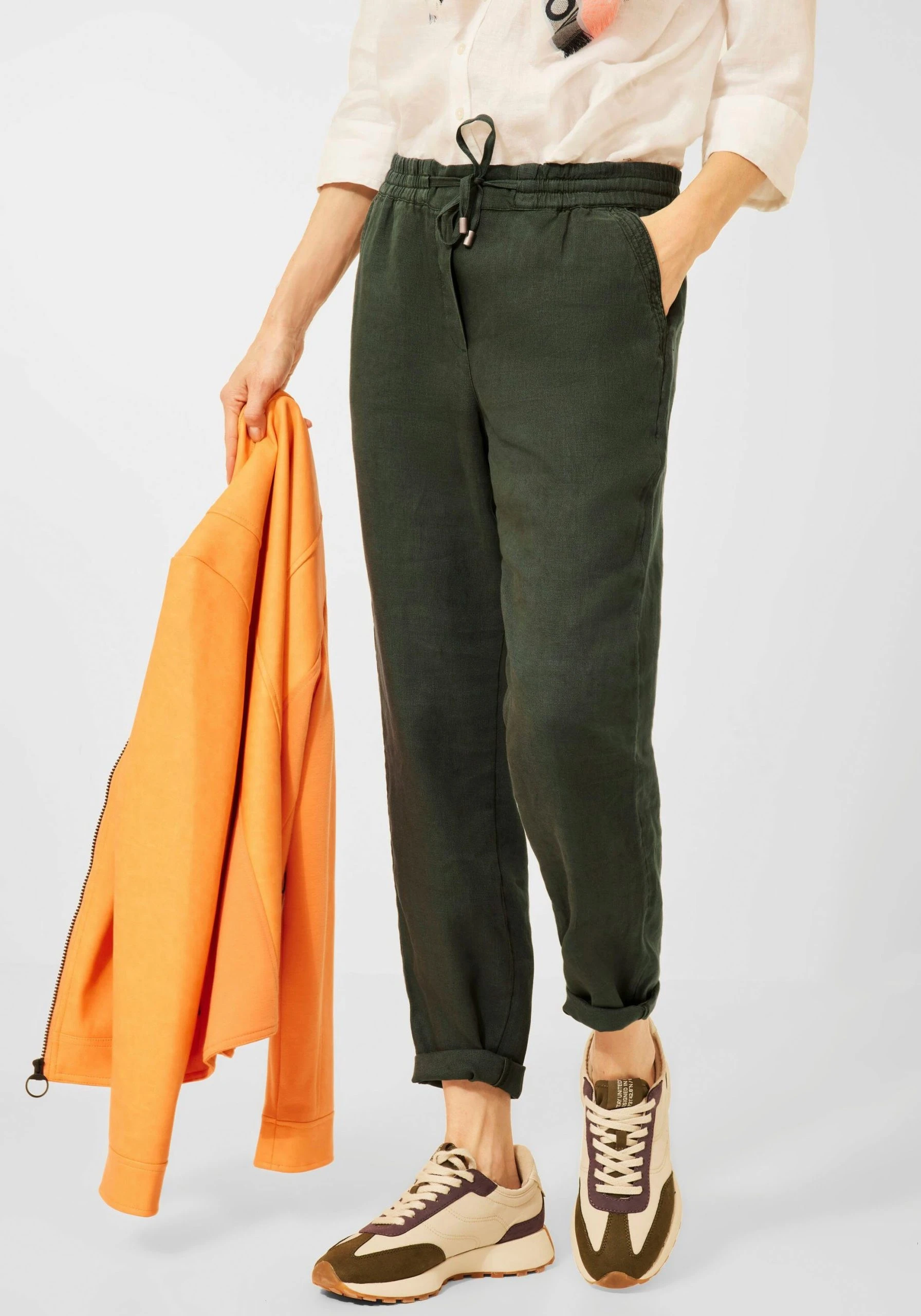 Cecil Leinenhose Style Chelsea Mit Praktischen Eingrifftaschen Und Fake-Gesäßtaschen – Bild 5