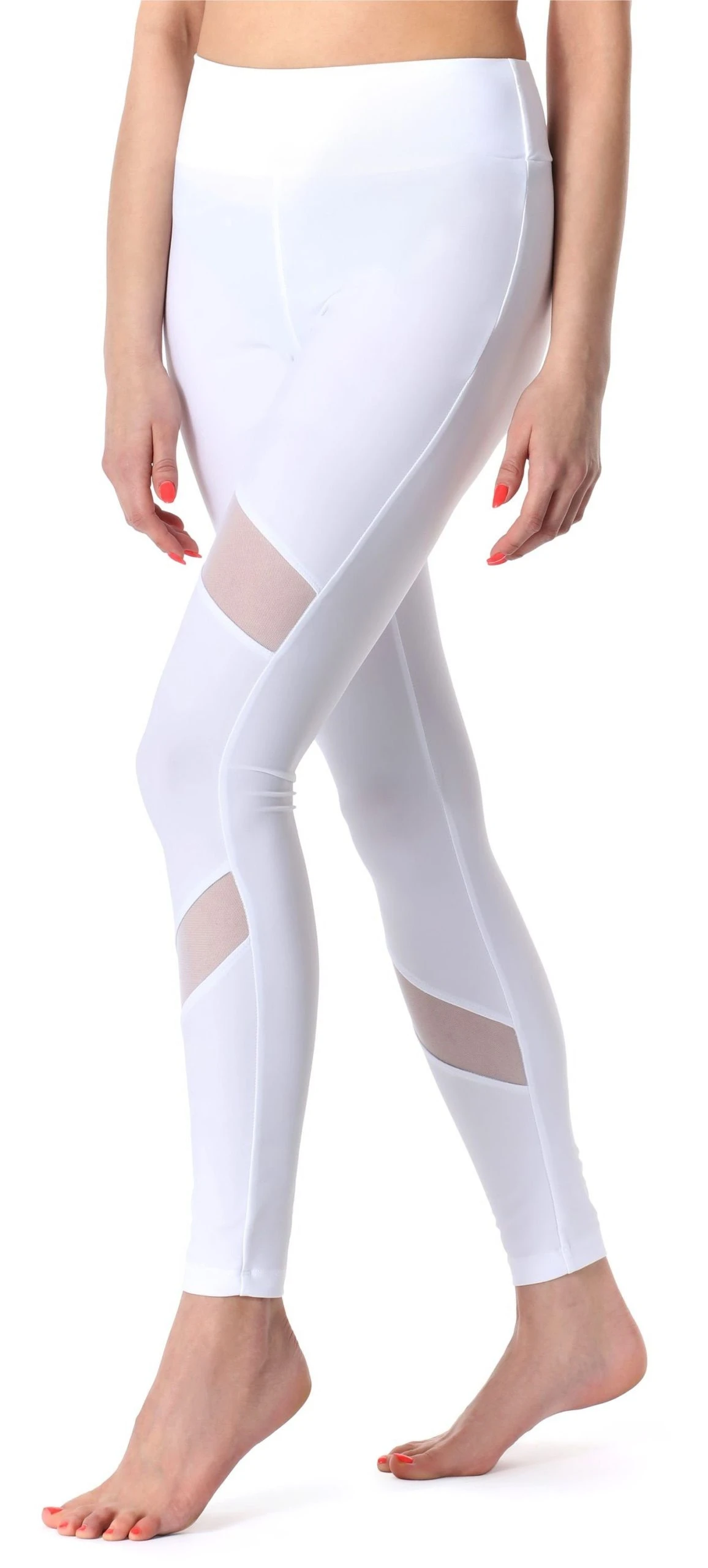 Merry Style Leggings Damen Lange Leggings Fitnesshose MS10-233 (1-tlg) Elastischer Bund – Bild 3