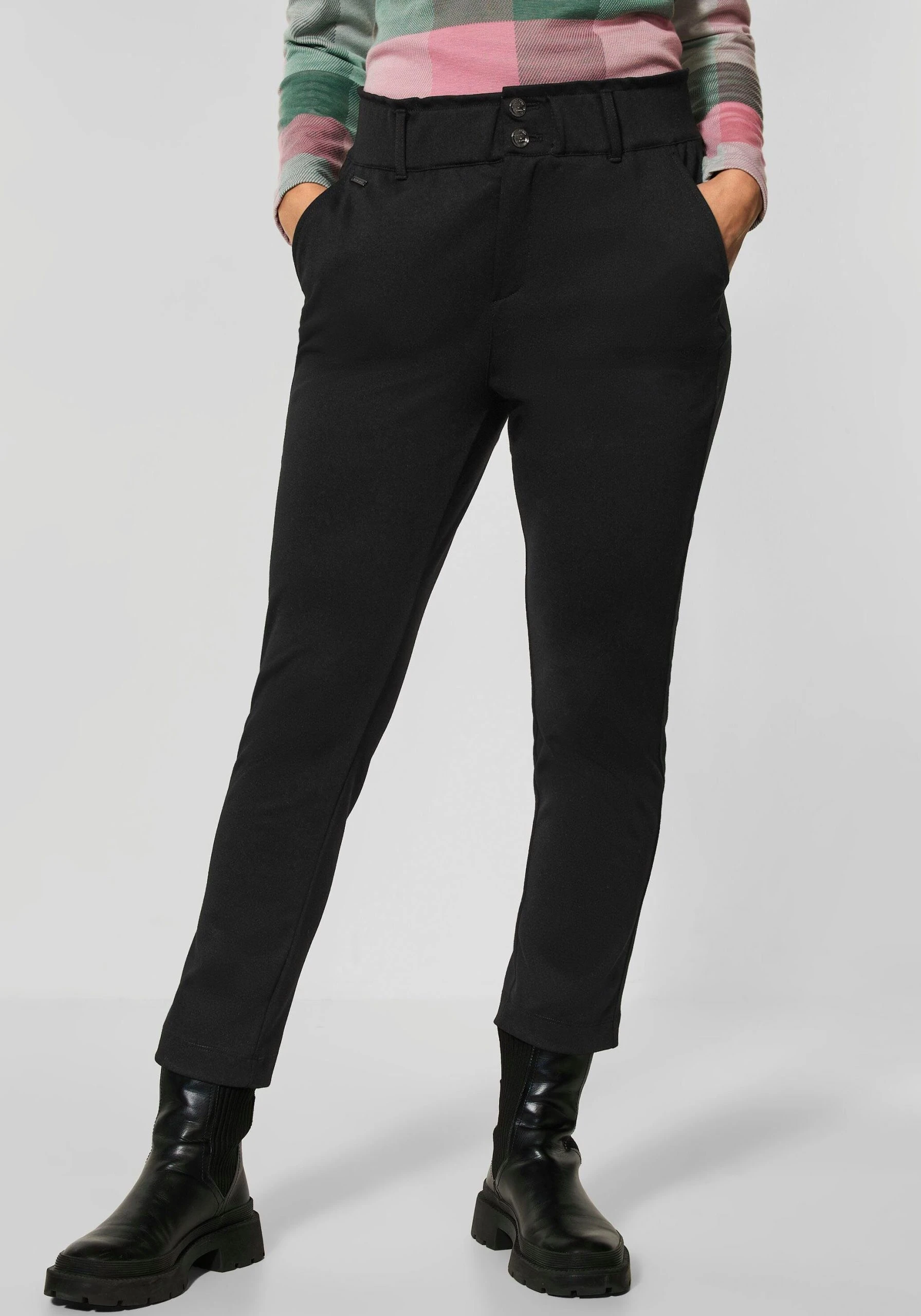 STREET ONE Paperbag-Hose In Luftig-leichtem Tragekomfort