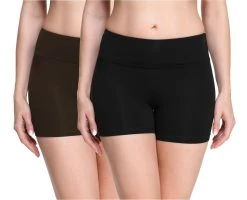 Merry Style Leggings Damen Shorts Radlerhose Unterhose Hotpants Kurze Hose Boxershorts Aus Viskose 2Pack MS10-284 (2-tlg) Elastischer Bund