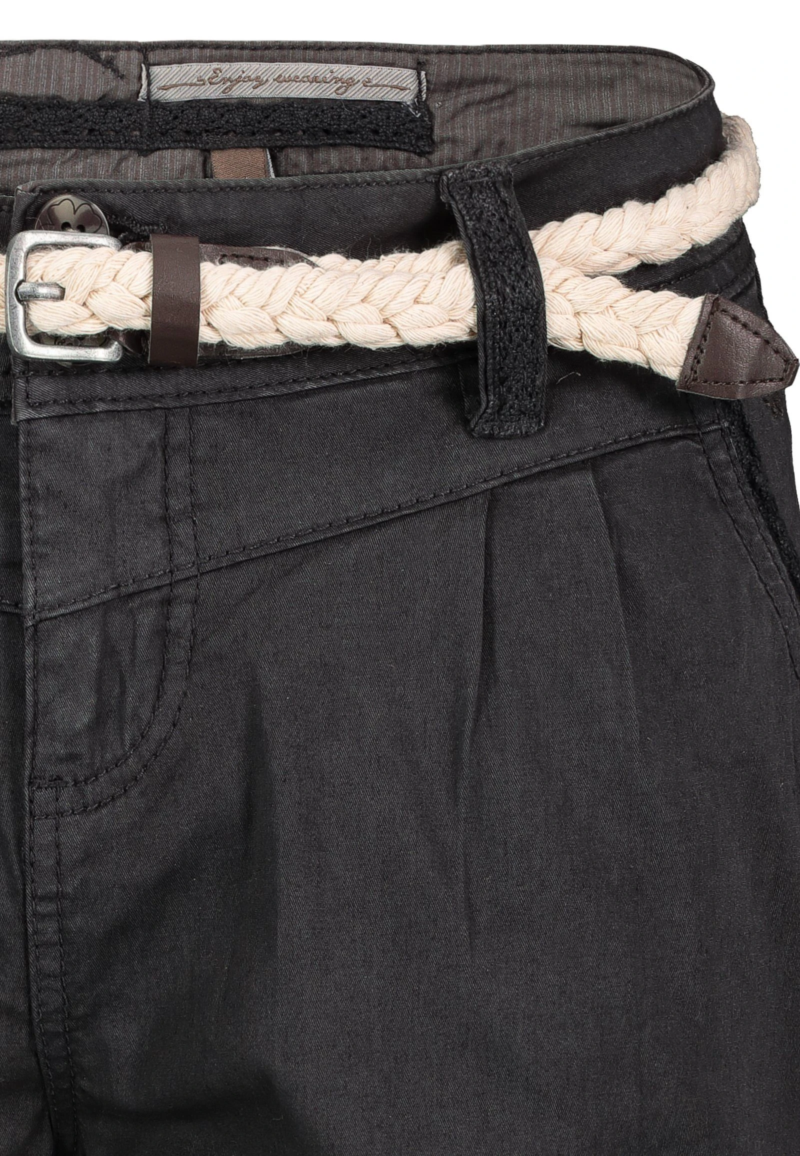 Eight2Nine Bermudas Eight2nine Damen Short Bermuda Kurze Hose Sommer Chino Stoff Hotpants Mit Gürtel – Bild 8