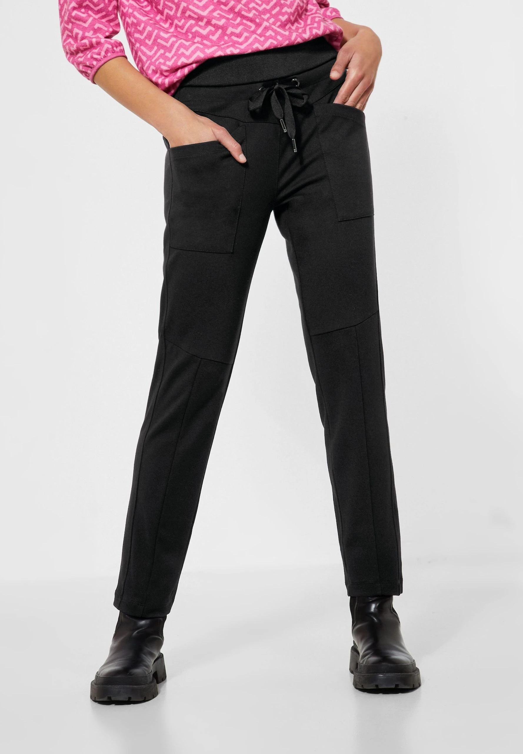 STREET ONE Stoffhose Elastikbund Mit Tunnelzug – Bild 3