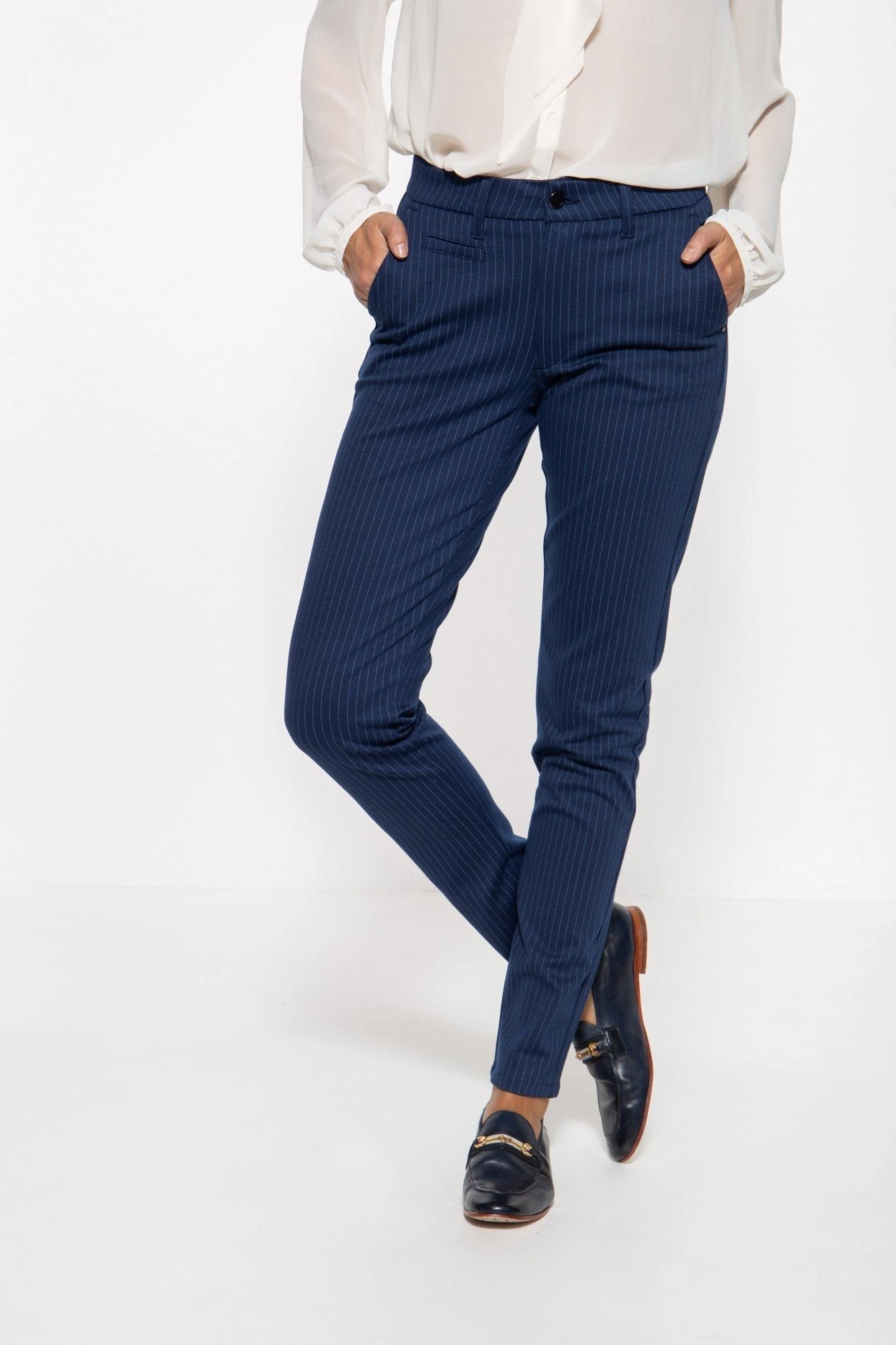 ATT Jeans Stoffhose Sophie Mit Nadelstreifen