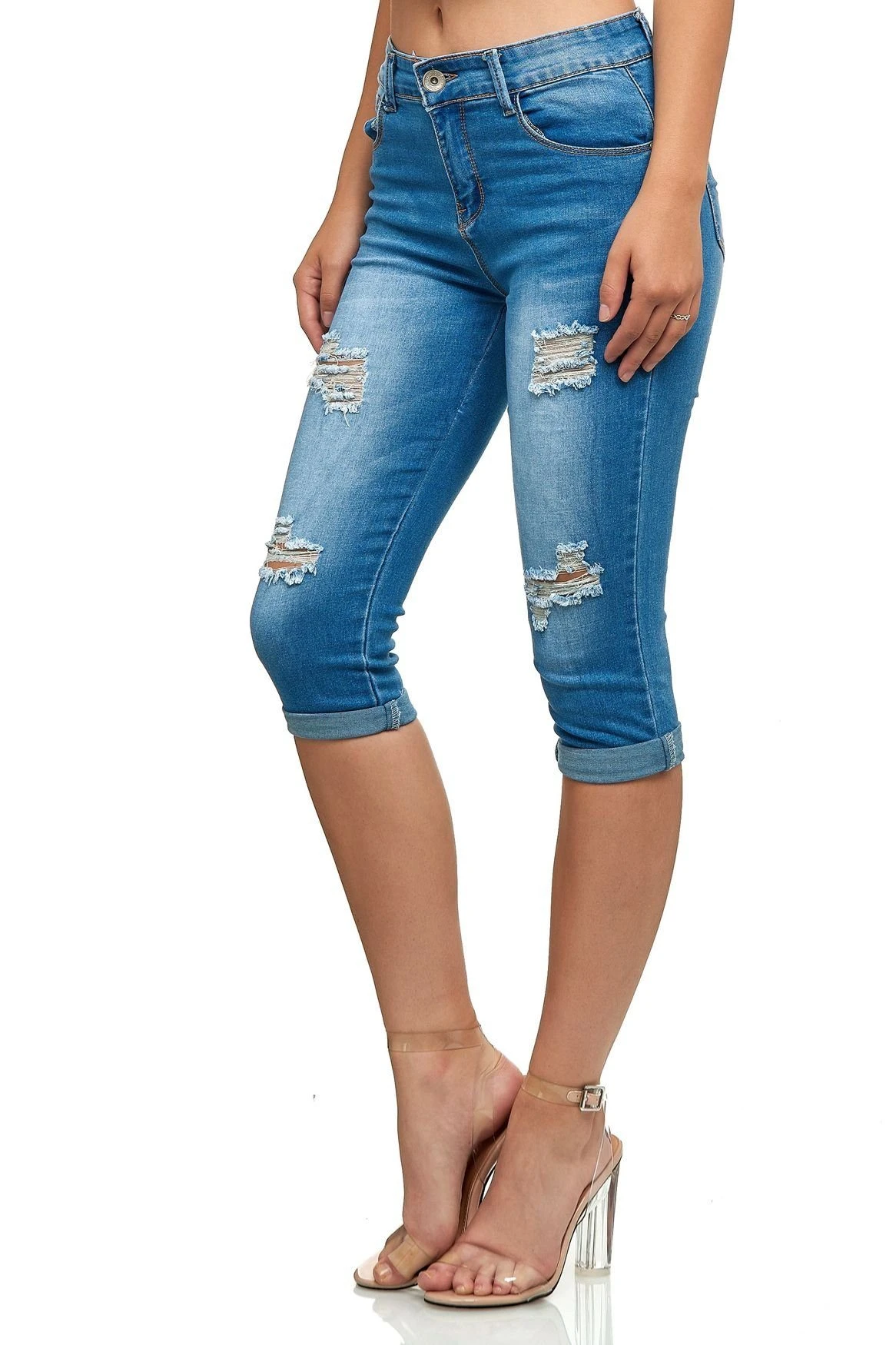 MiSS RJ Jeansshorts (1-tlg) 3316 In Blau – Bild 2