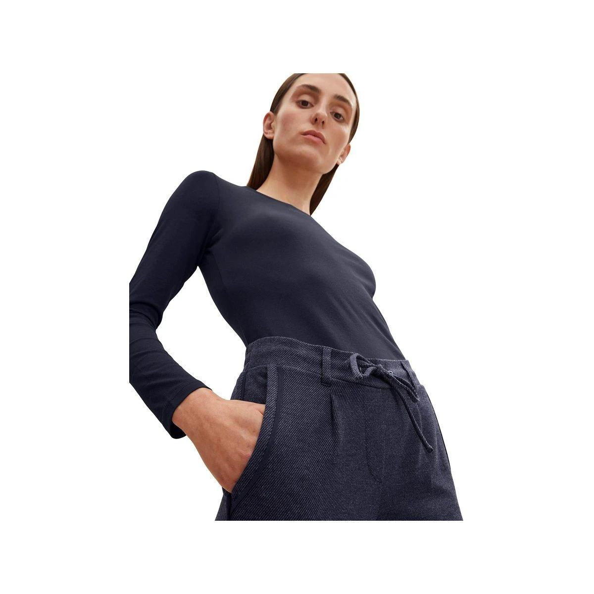 TOM TAILOR Stoffhose Marineblau Regular (1-tlg) – Bild 2