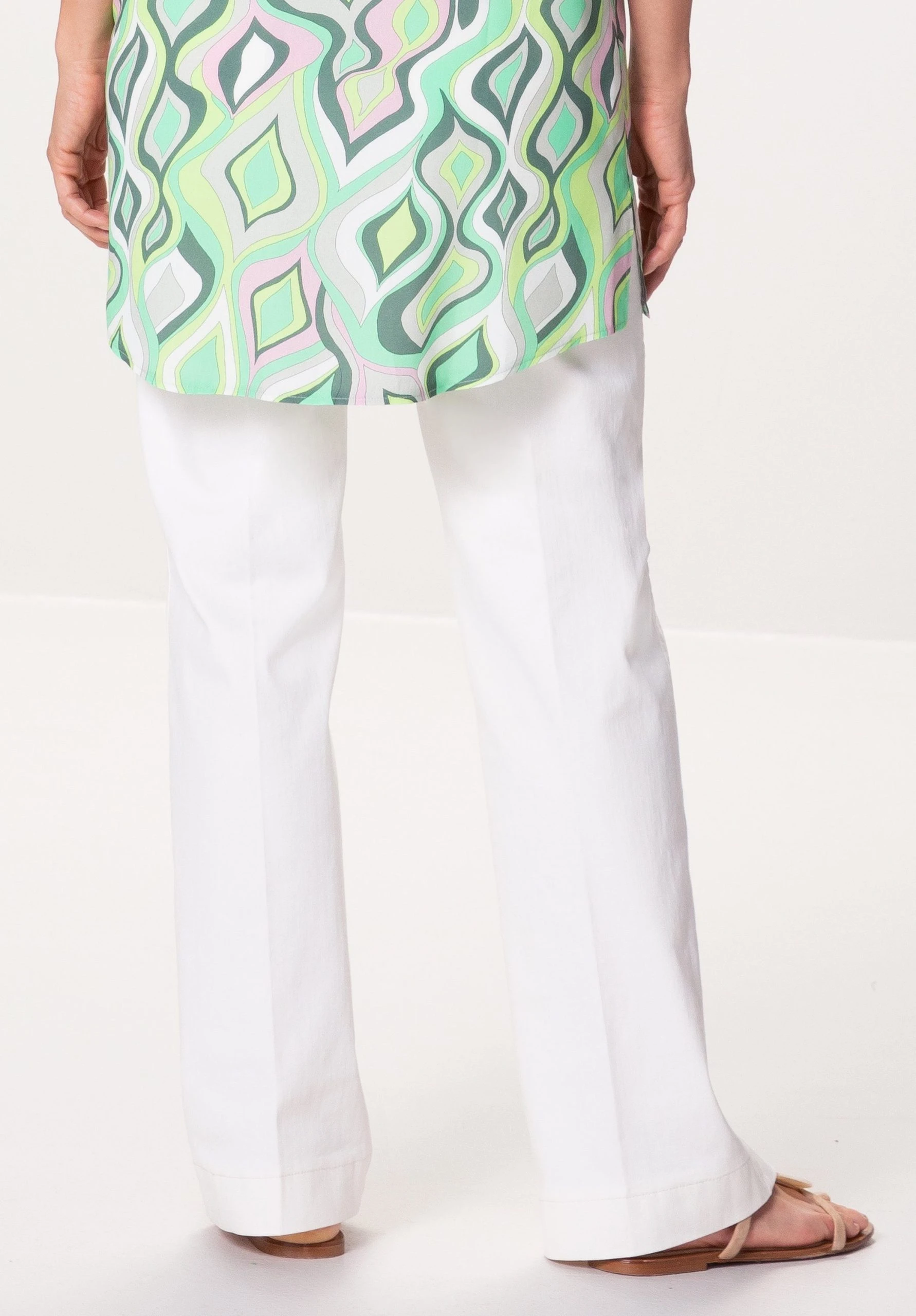 Bianca Stretch-Hose »MELBOURNE« Mit Angesagtem, Weiten Bein Und Vielen Details – Bild 3