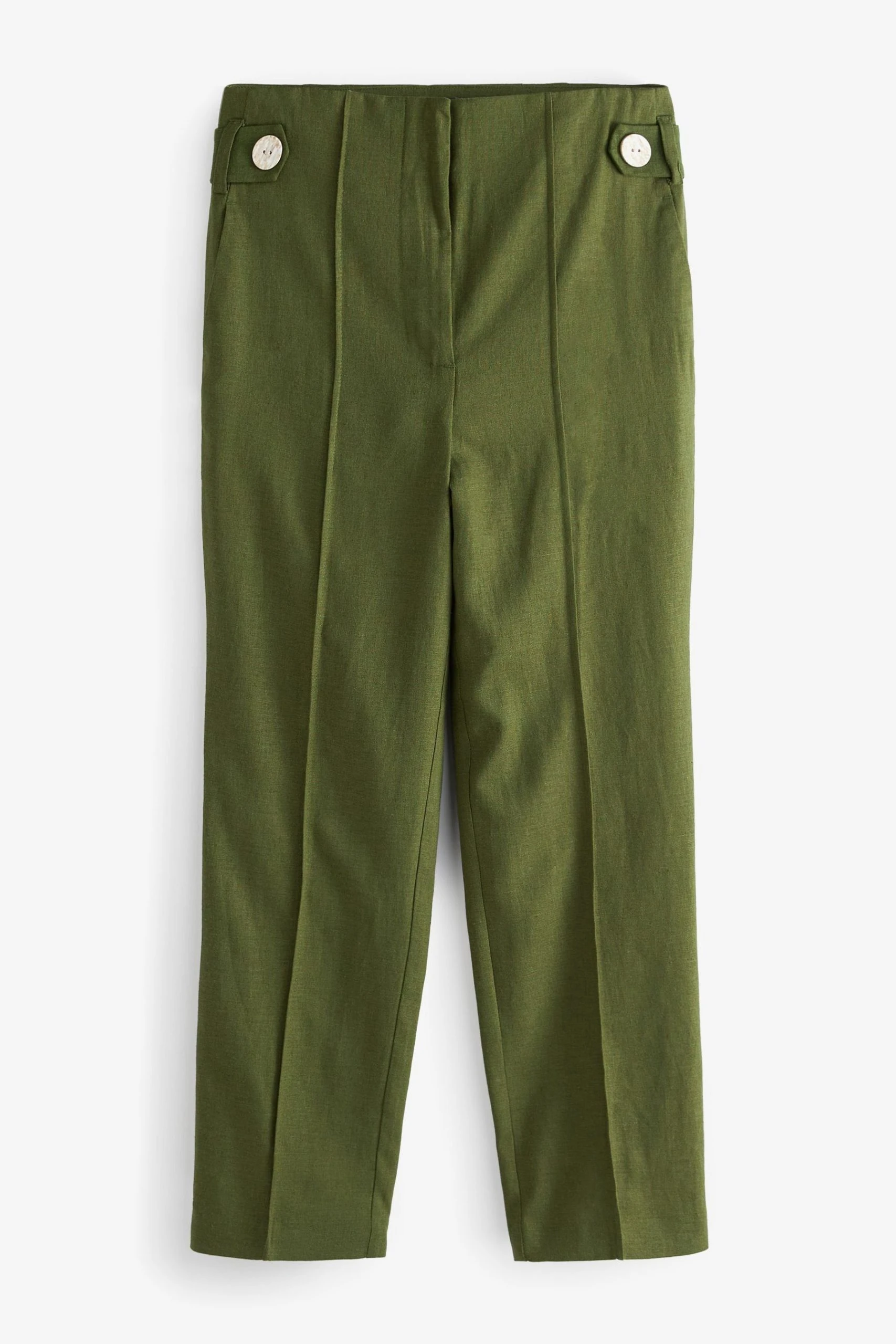 Next Stoffhose Elegante Hose Im Slim Fit Aus Leinengemisch (1-tlg)