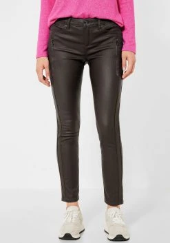 STREET ONE Stretch-Hose »Style York« Mit Zierreißverschlüssen